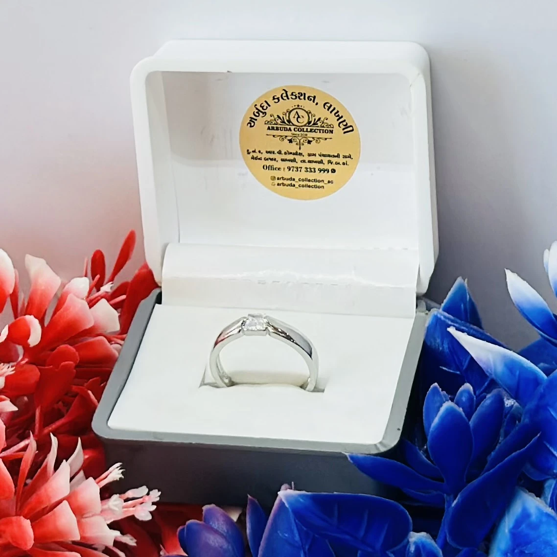 sterling silver solitaire ring