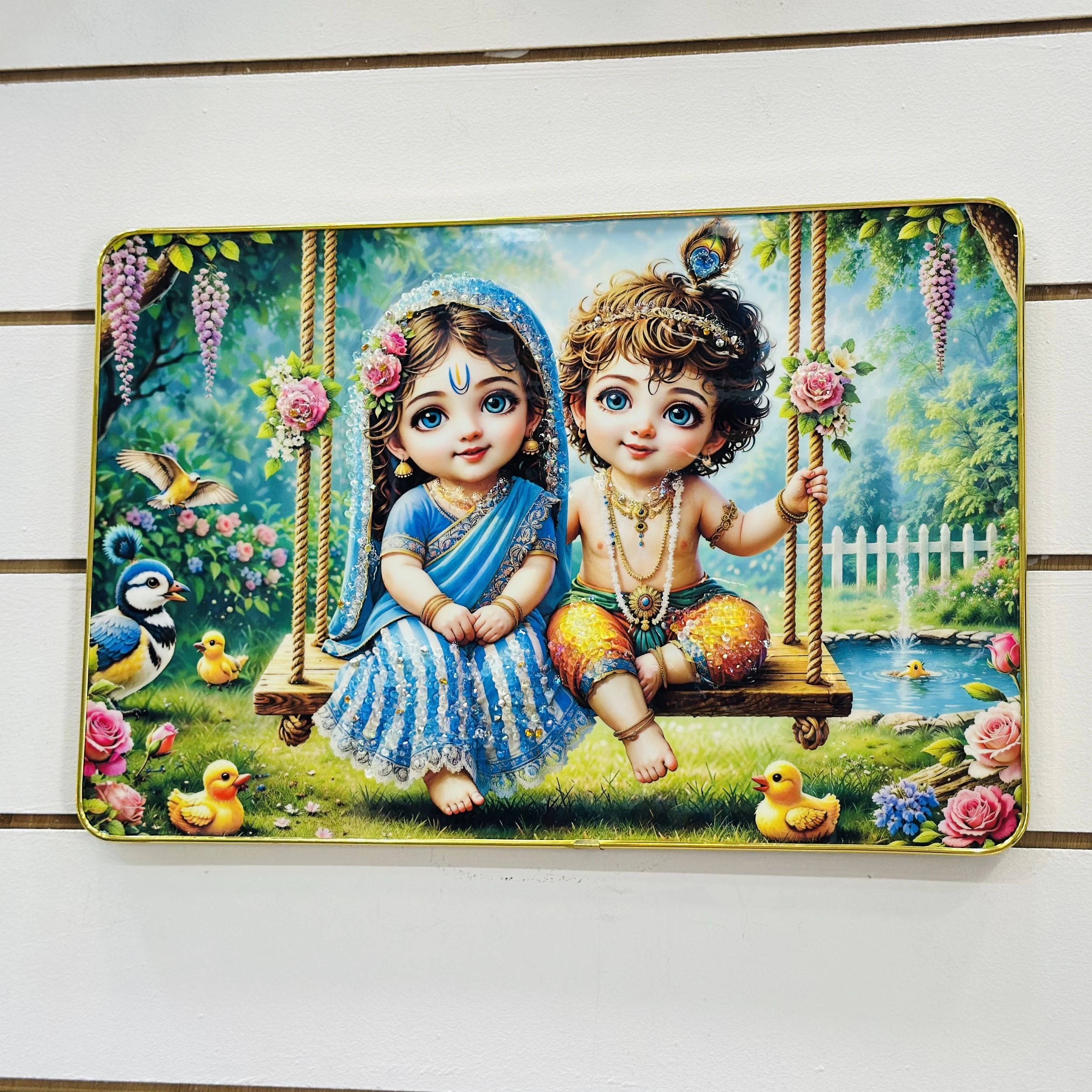 Little cute Radha Krishna Frame (SKU-MN72K5)