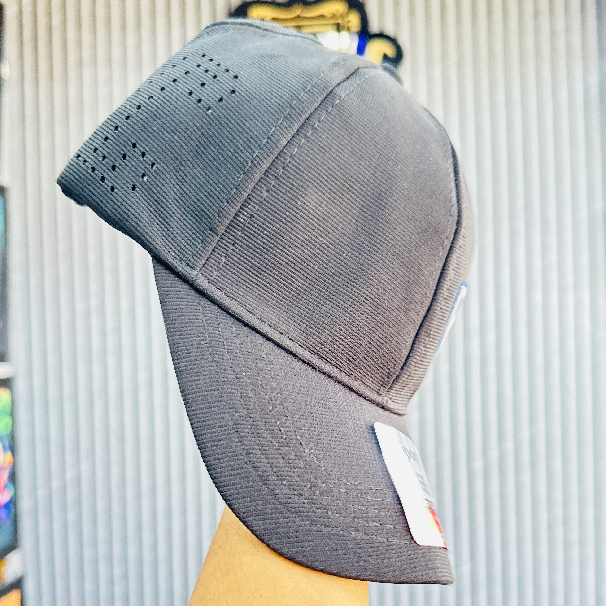unisex grey sport cap
