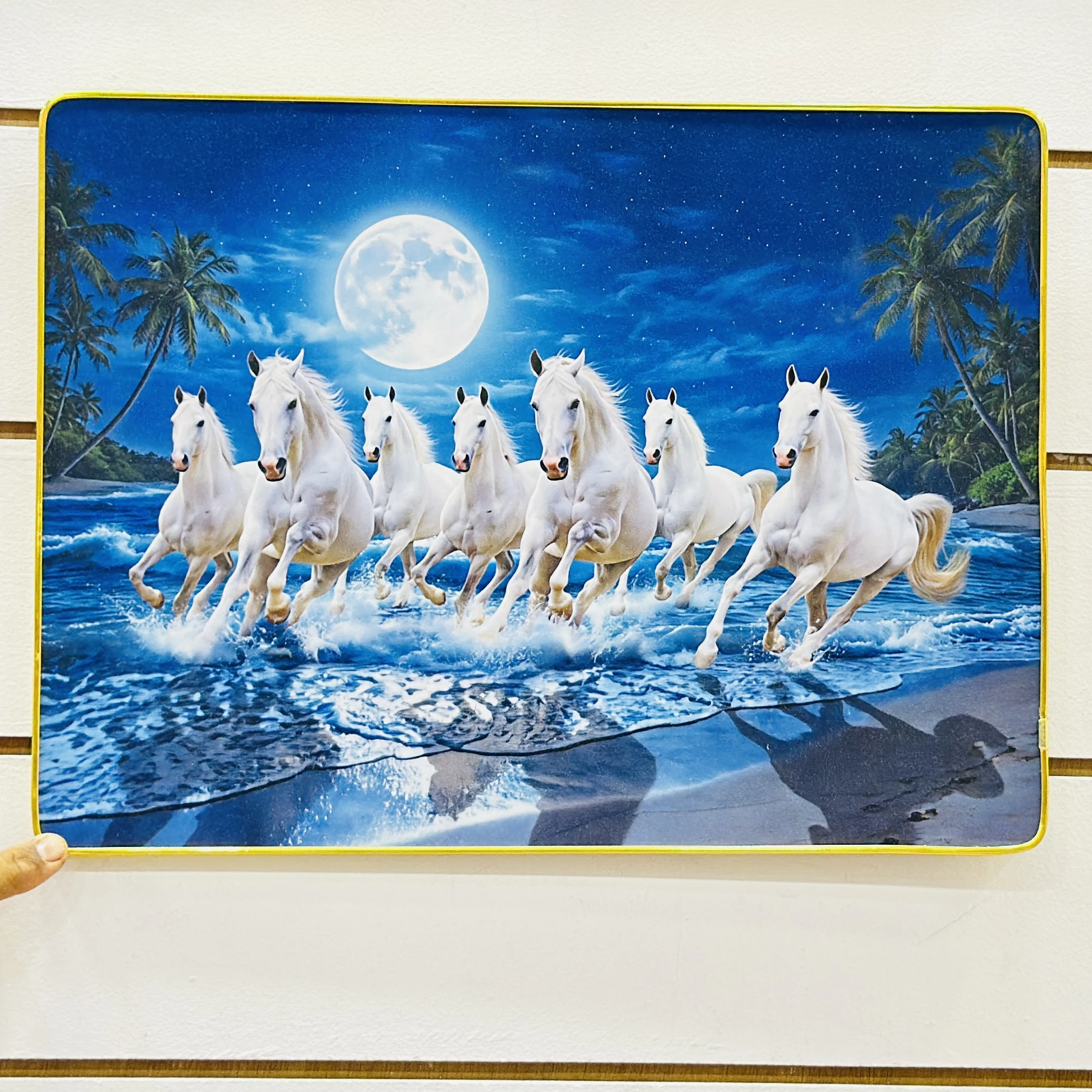 Seven Running Horses Vastu wall painting…. RWBQL1