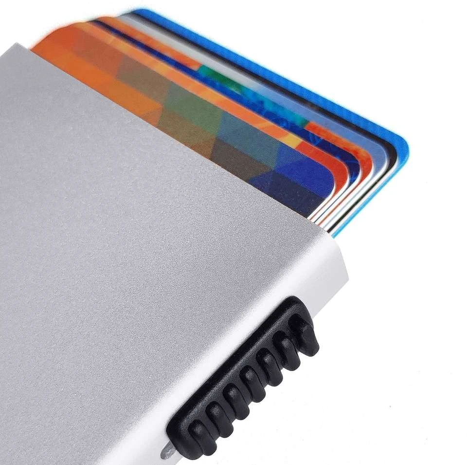 credit card holder with a pop-up mechanism.