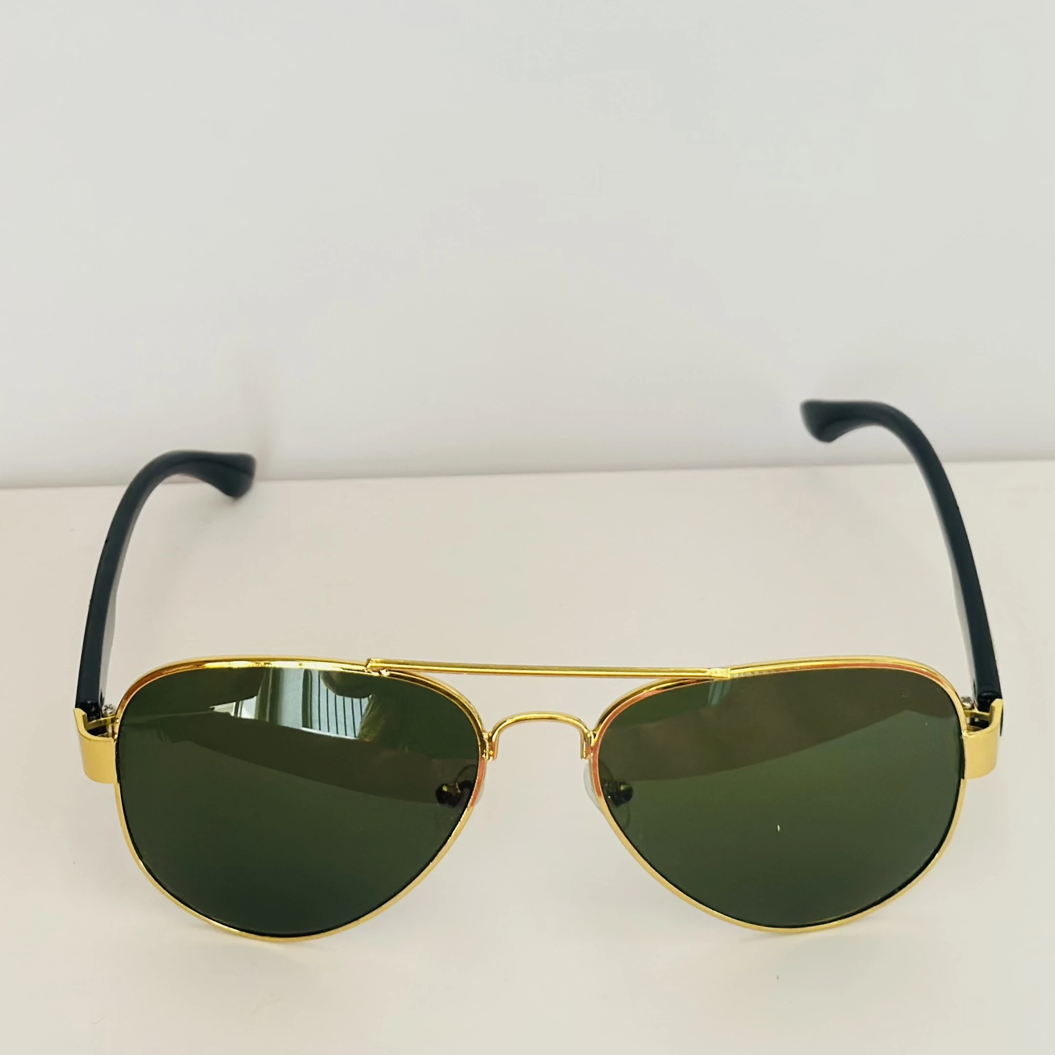 Black aviator sunglasses