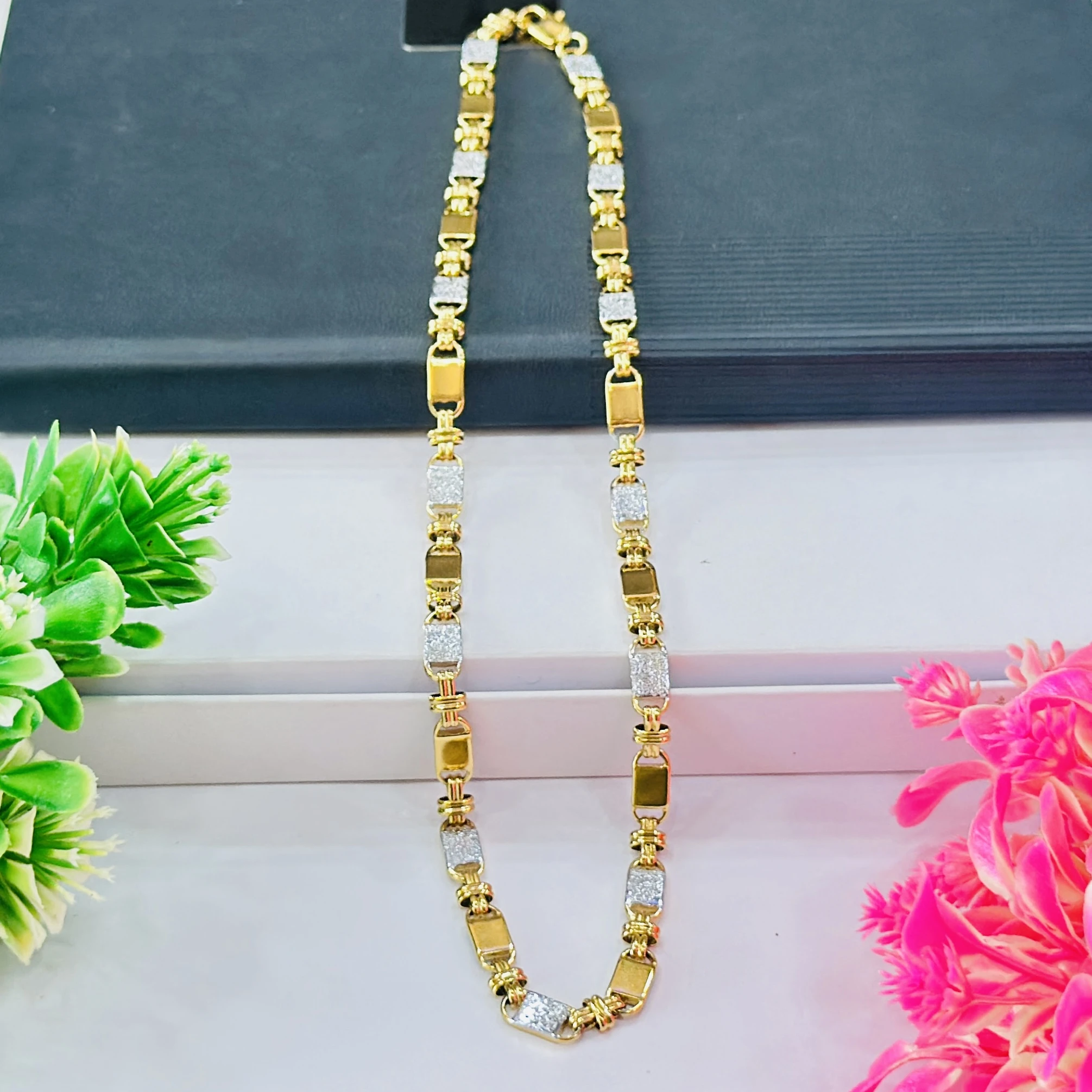 Dual tone "Great Imperial" link chain for men