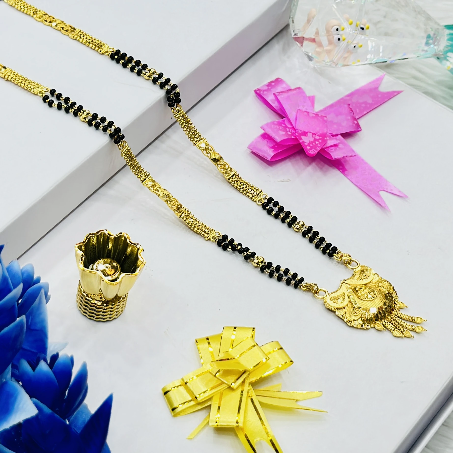 Gold plated alloy mangalsutra