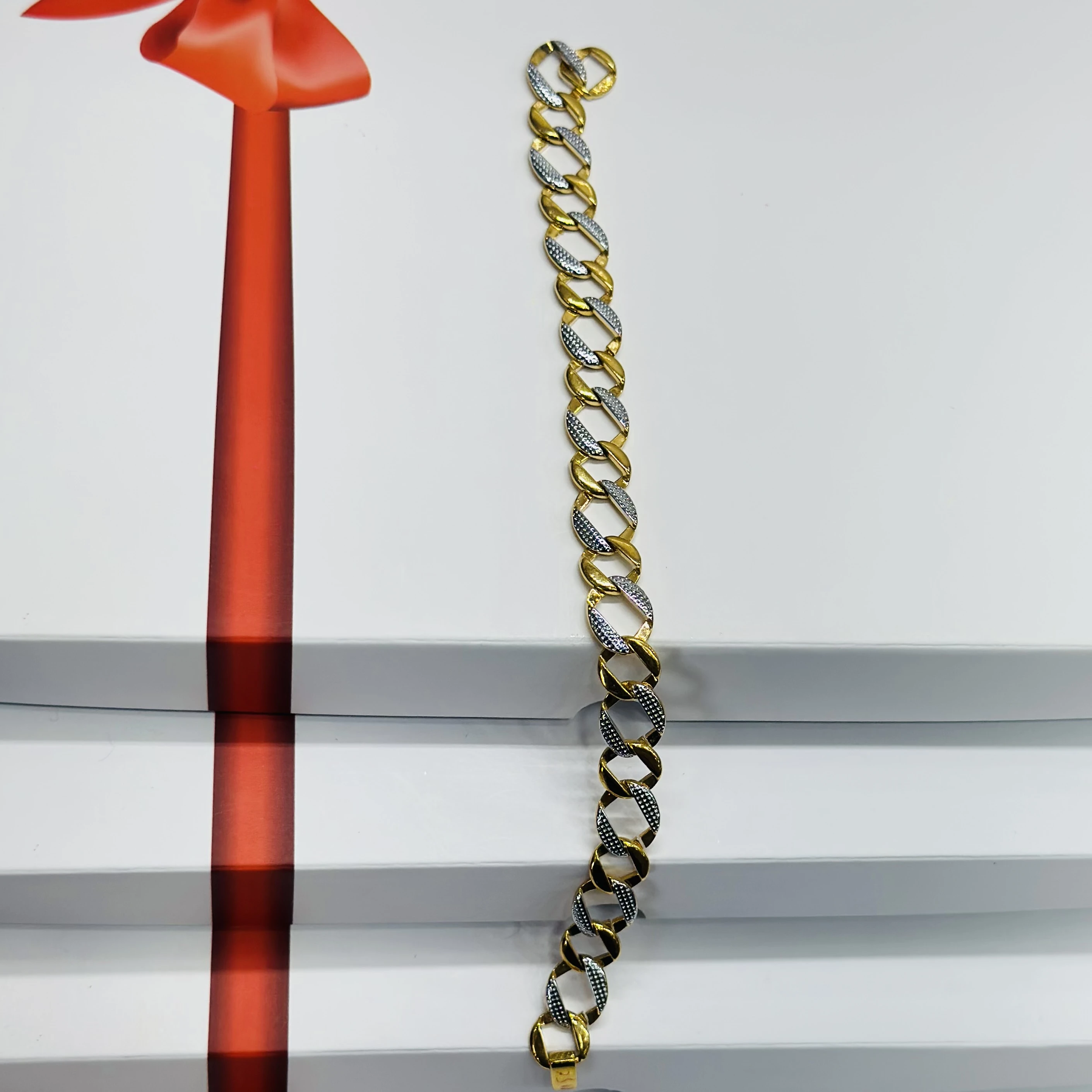 1 GRAM GOLD DIAMOND BRACELET FOR MEN