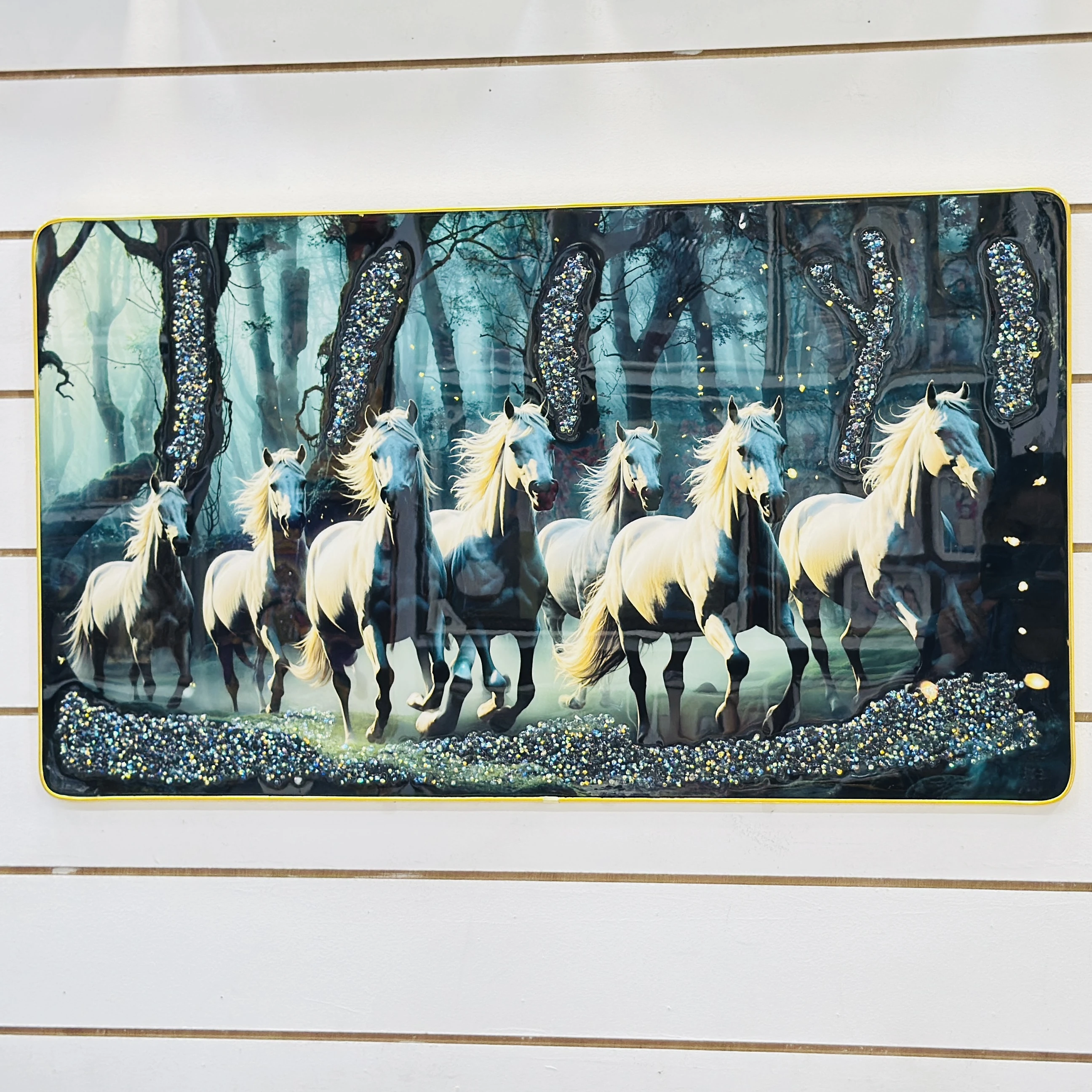 Viventiq seven running horses painting…. 7E86UN