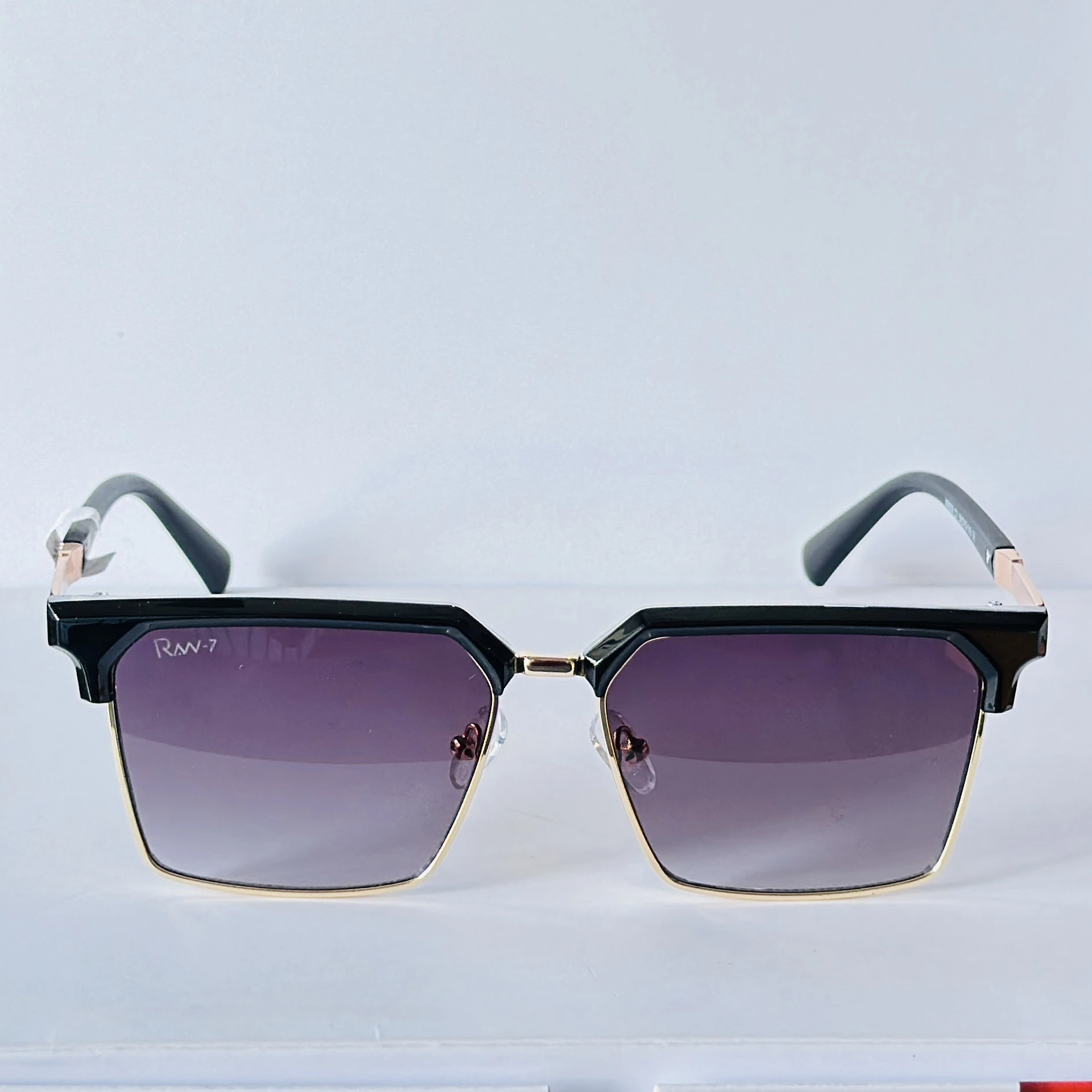 sunglasses feature a distinct metal frame