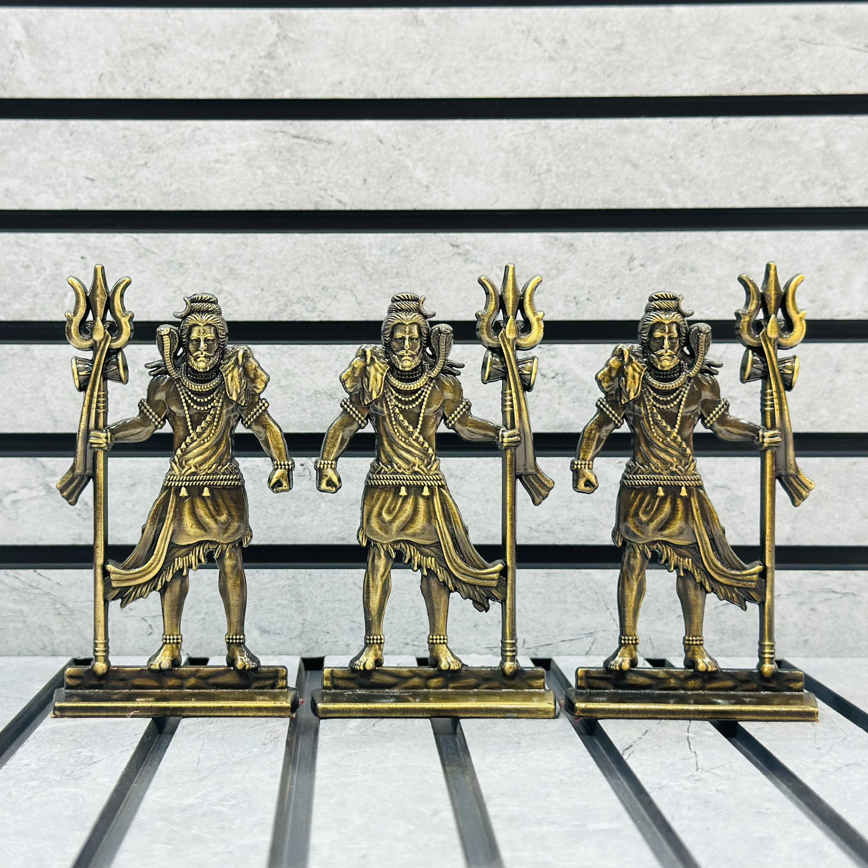 brass statue of the Hindu deity Lord Shiva.