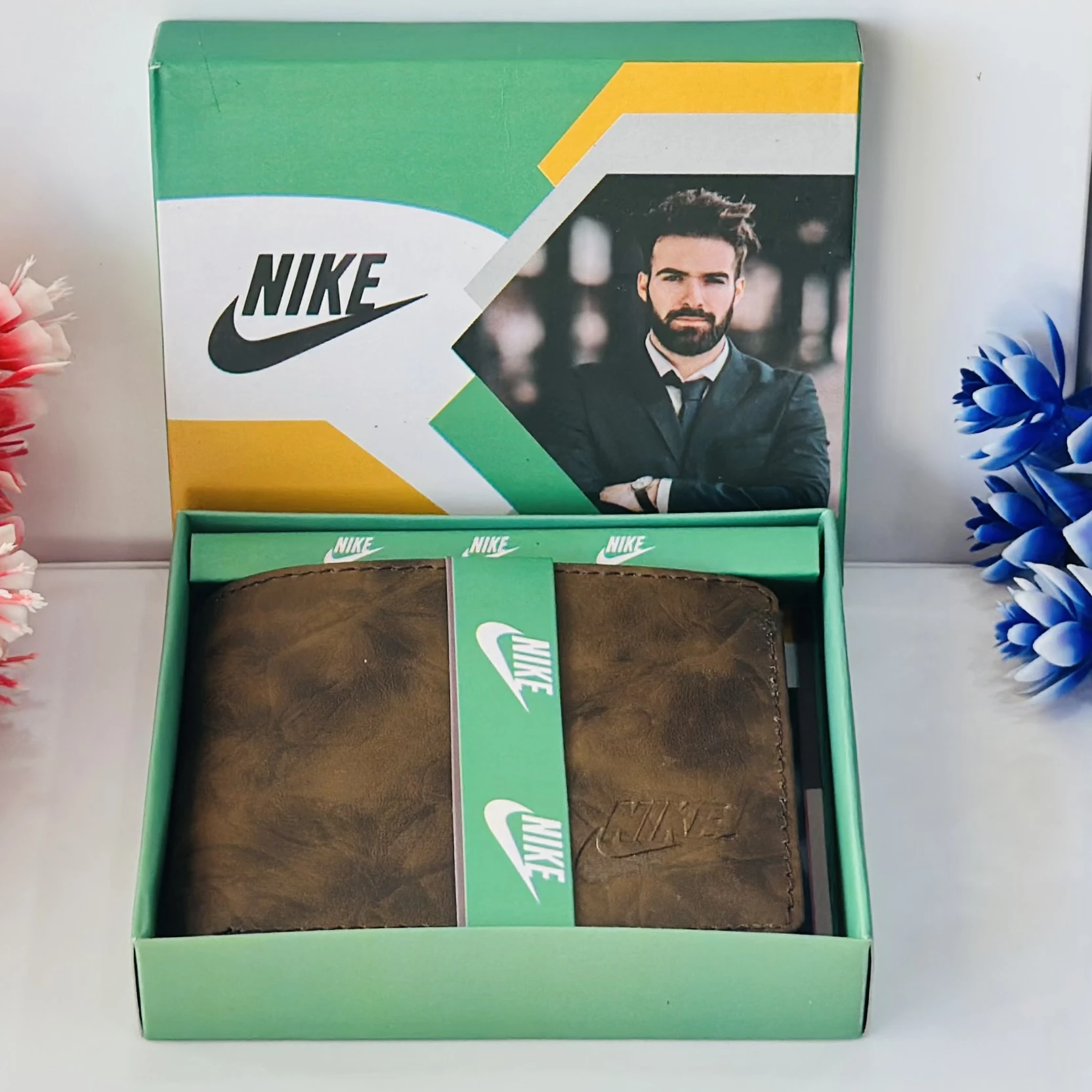 Men's Nike Leather Bifold Wallet