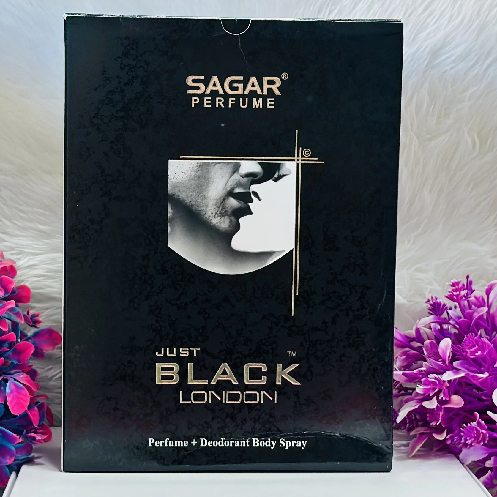 Sagar Just Black London Perfume and Body Spray Combo.