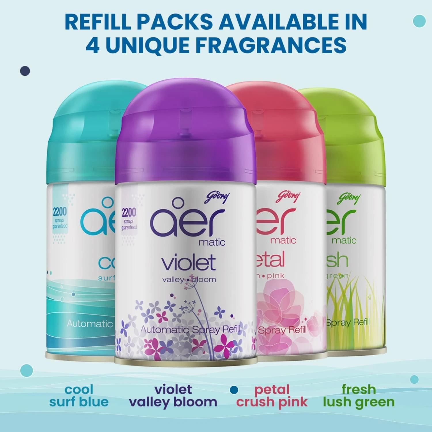 Godrej aer matic kit(violet valley-bloom)