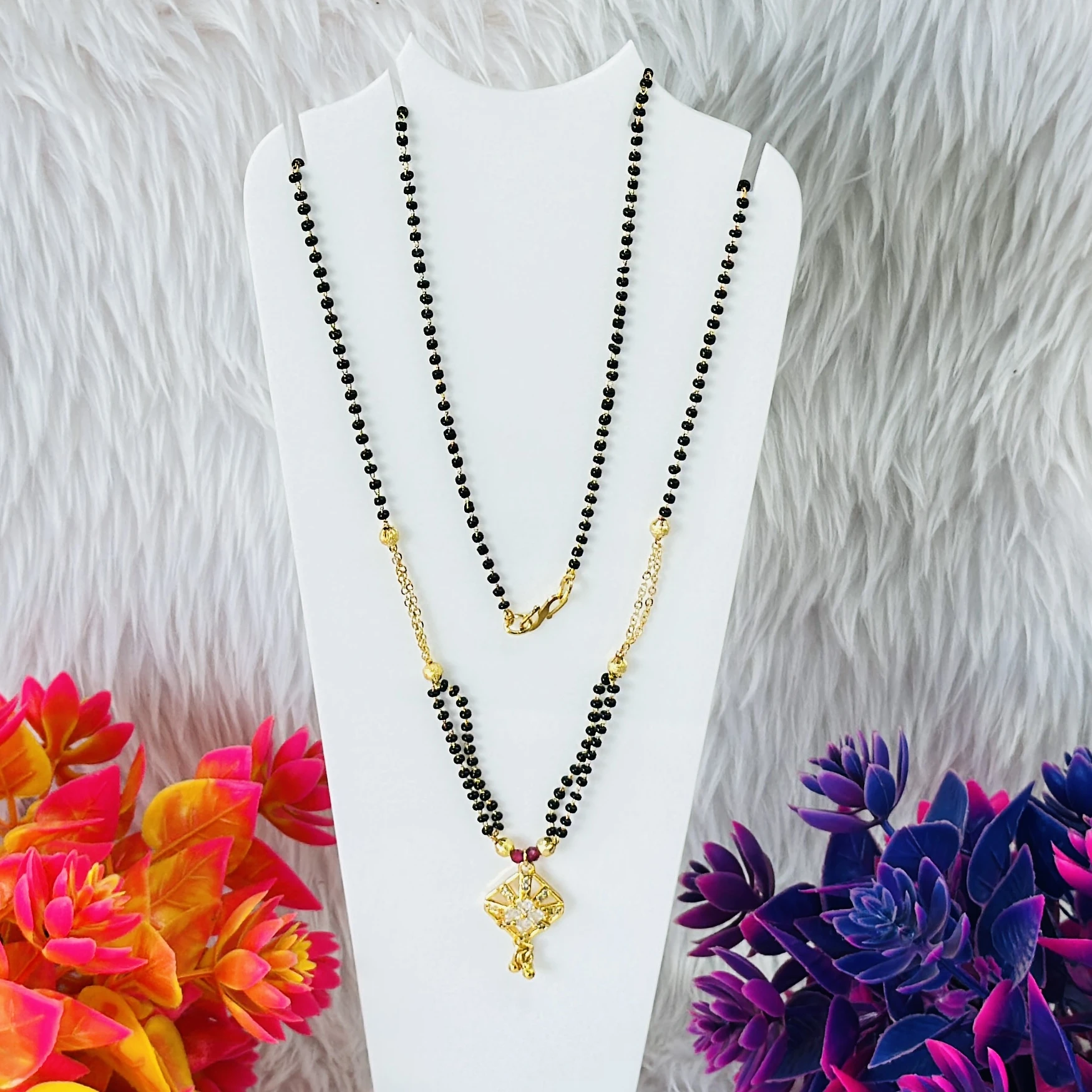 Gold plated mangalsutra