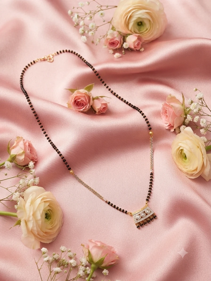 ADIVA gold-plated mangalsutra
