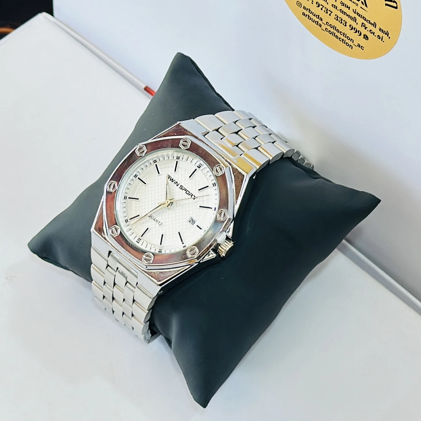 Silver Coloured Analog Watch