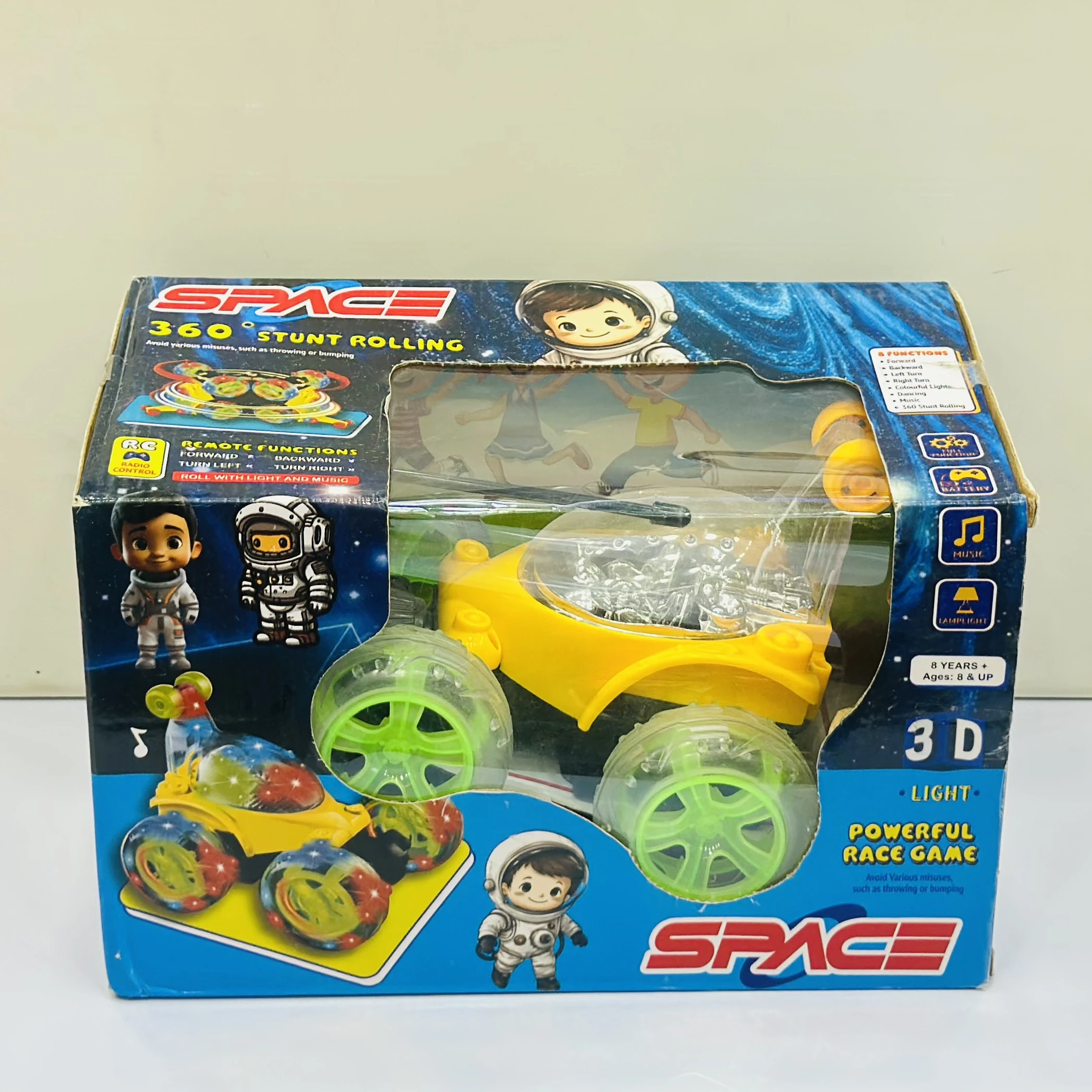 Remote control stunt car