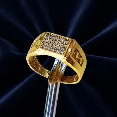Gold plated men's ring