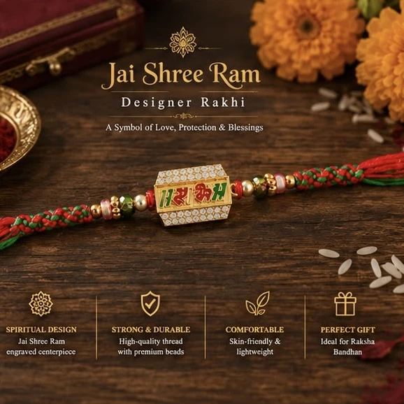 Designer Jai Shree Ram Rakhi