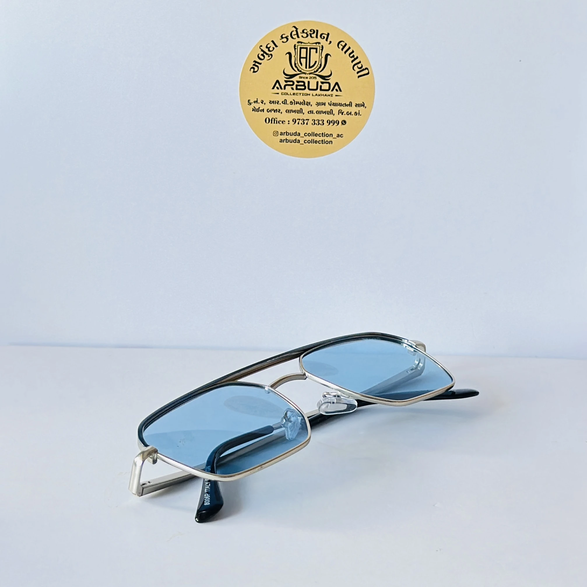 Giordano blue square sunglasses