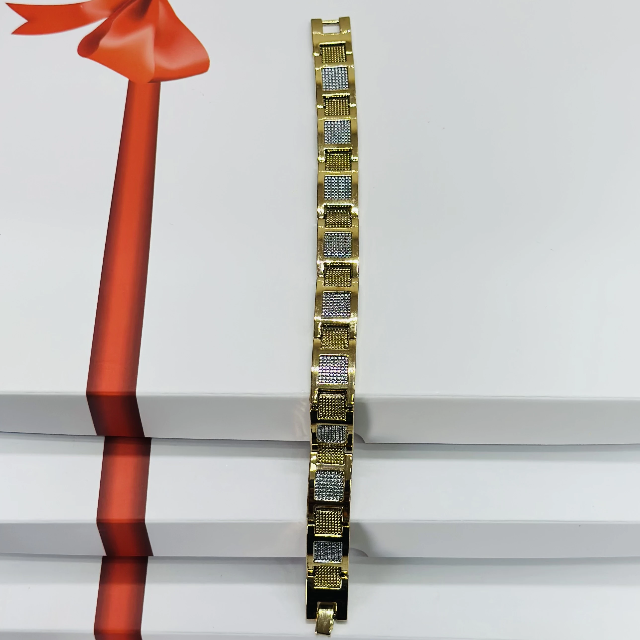1 GRAM GOLD DIAMOND BRACELET FOR MEN