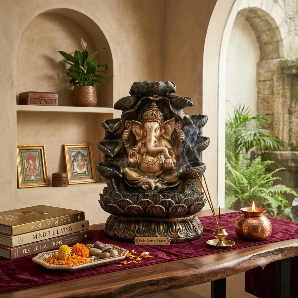 Ganesha tabletop water fountain