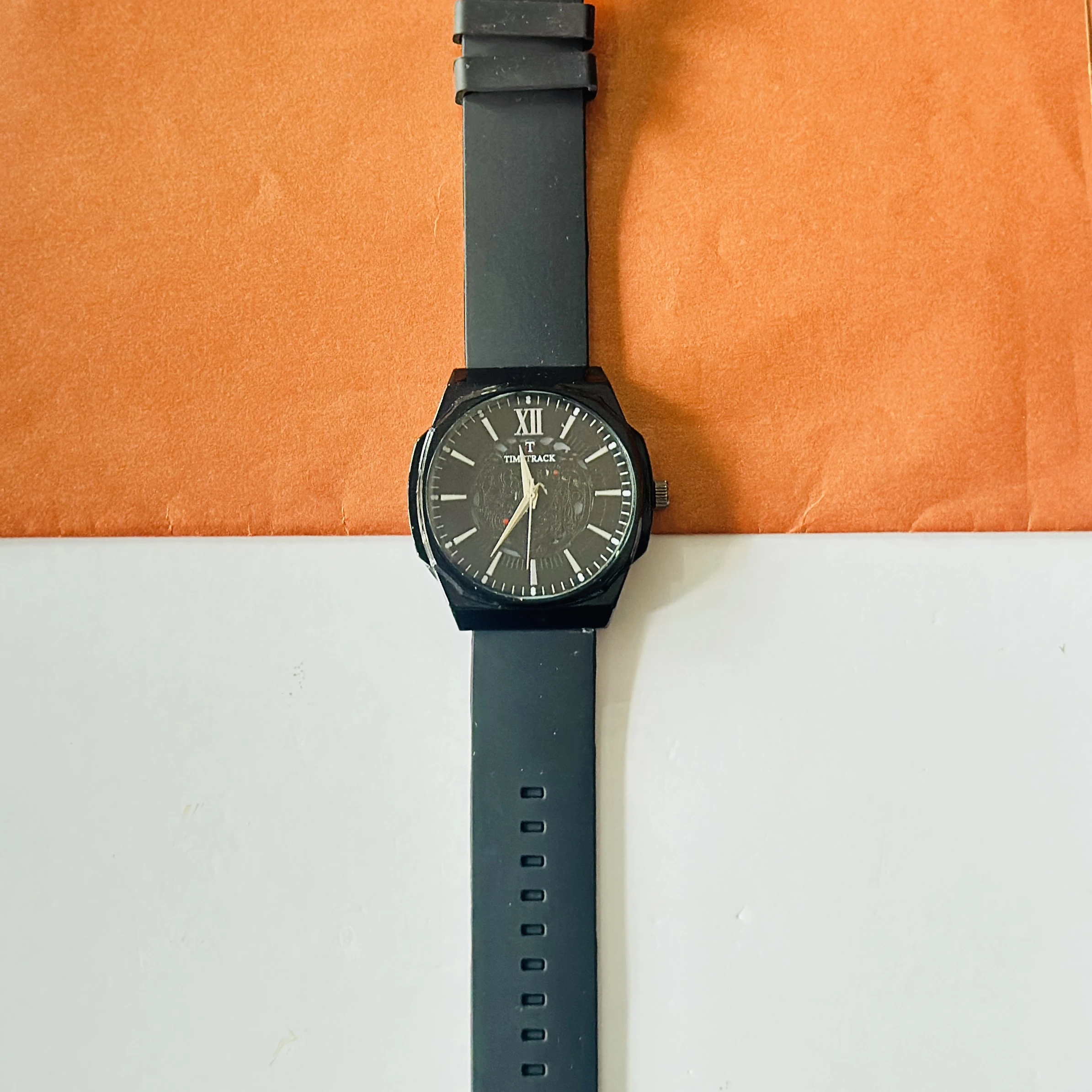 Black analog watch