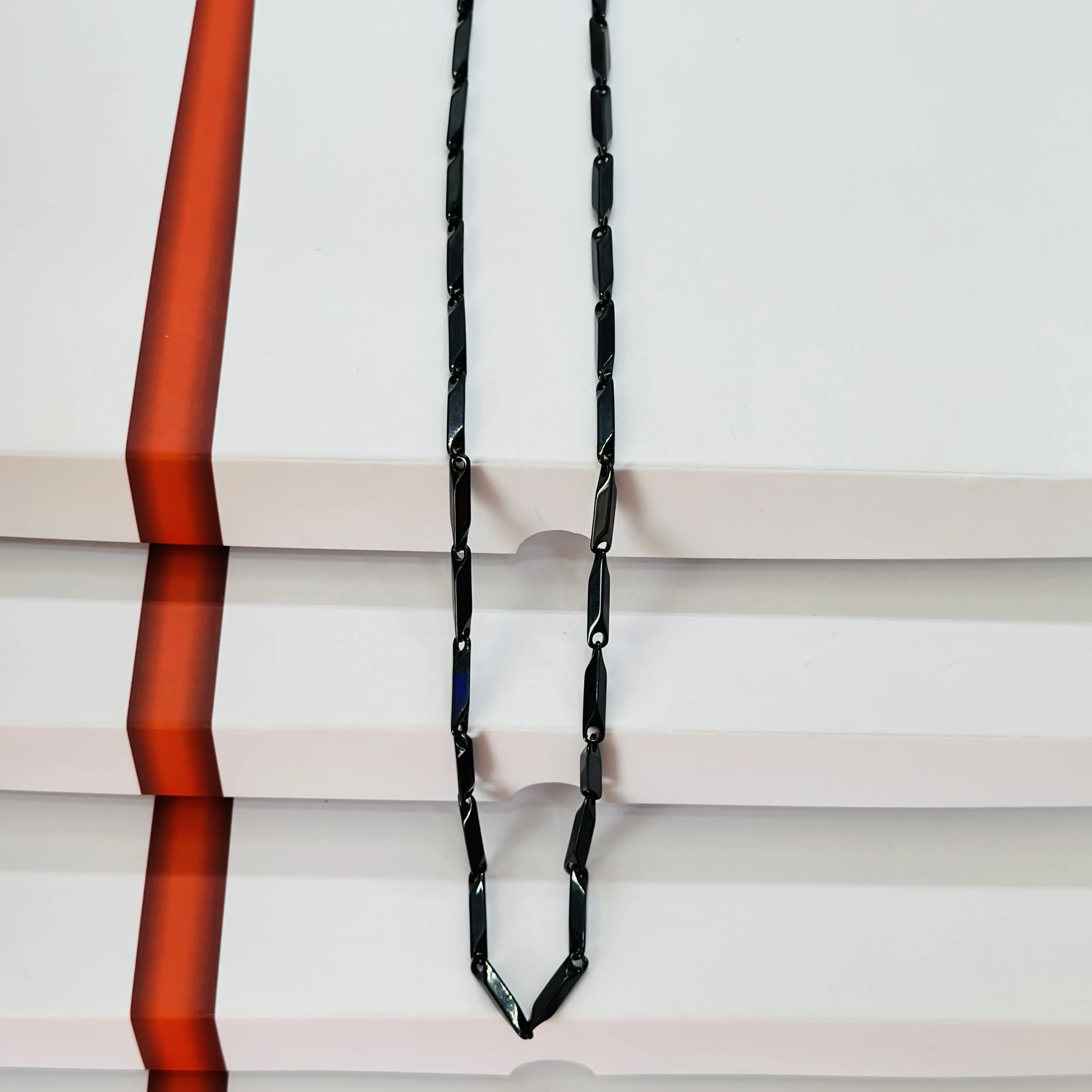 Yellow Chimes black rice chain