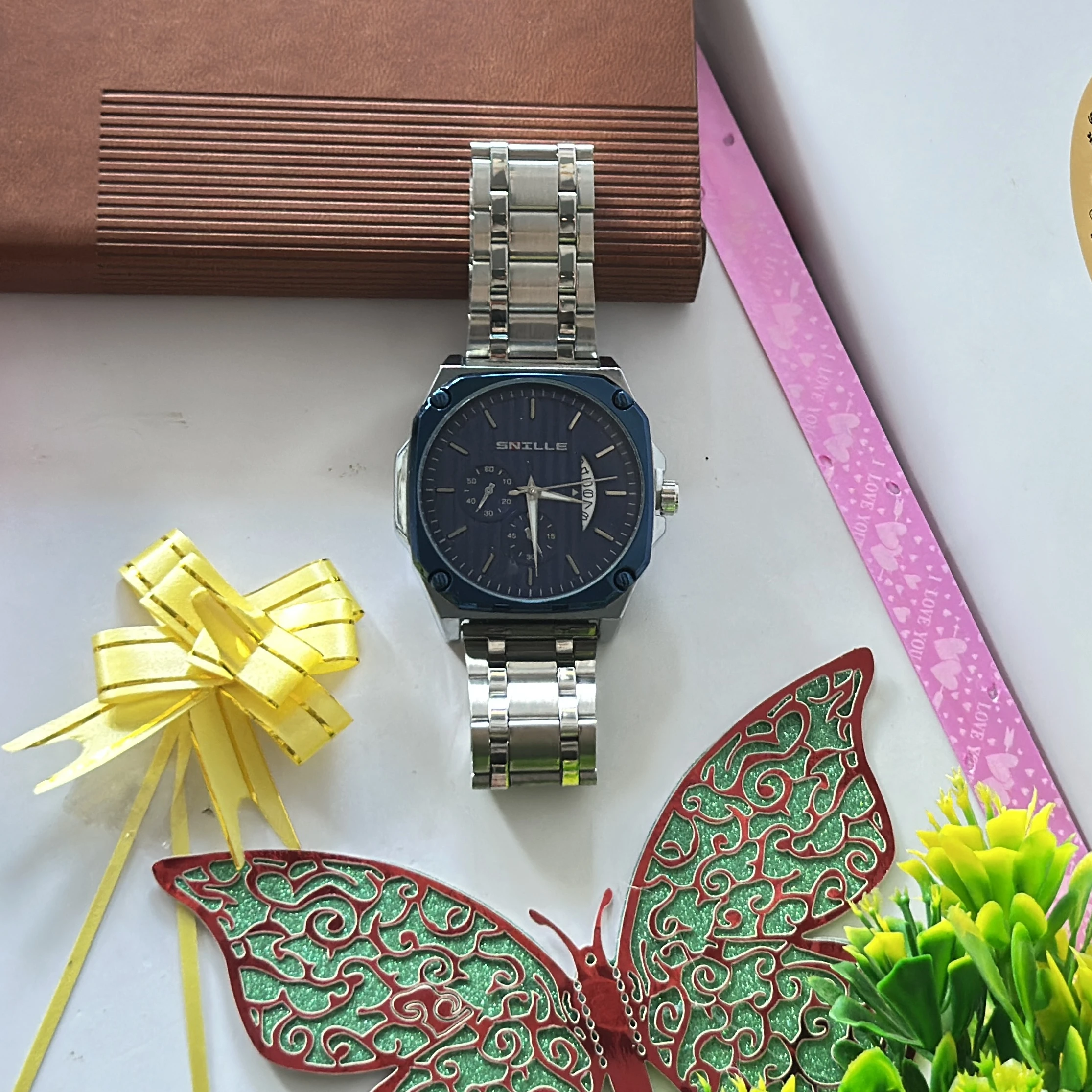 Snille Premium double dial analog watch
