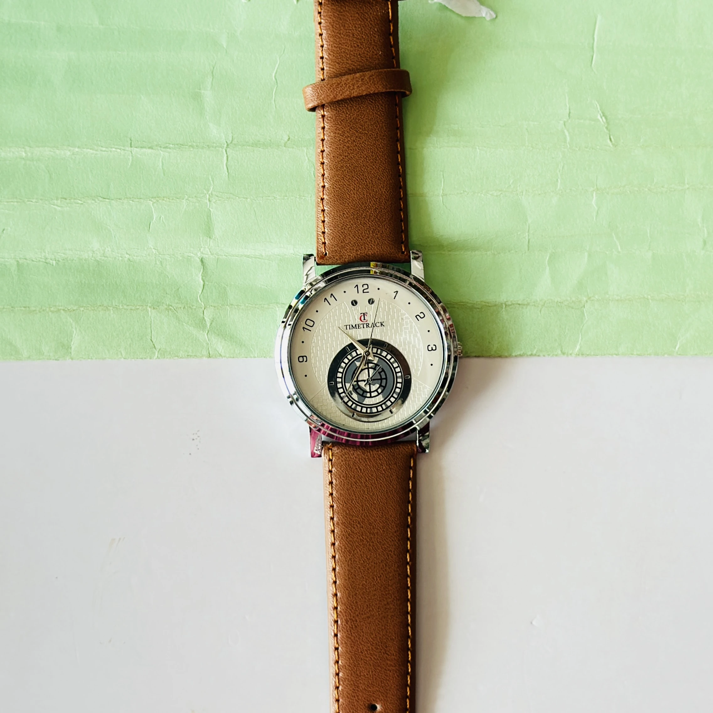 Timetrack quartz analog watch