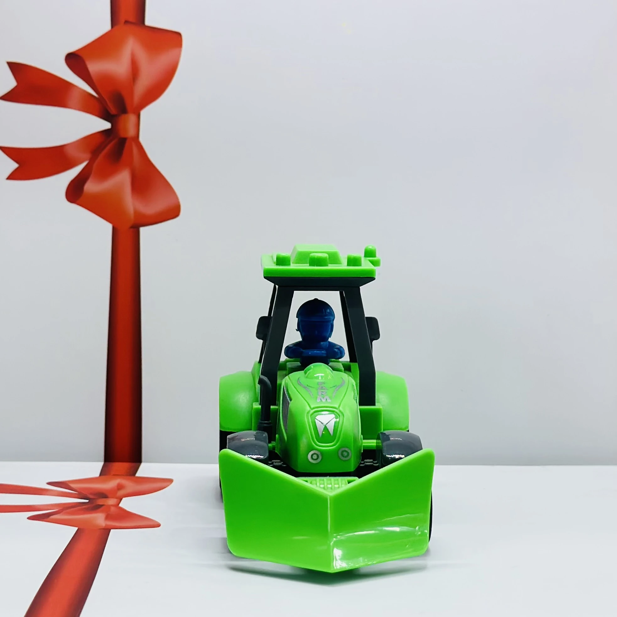 Green toy tractor