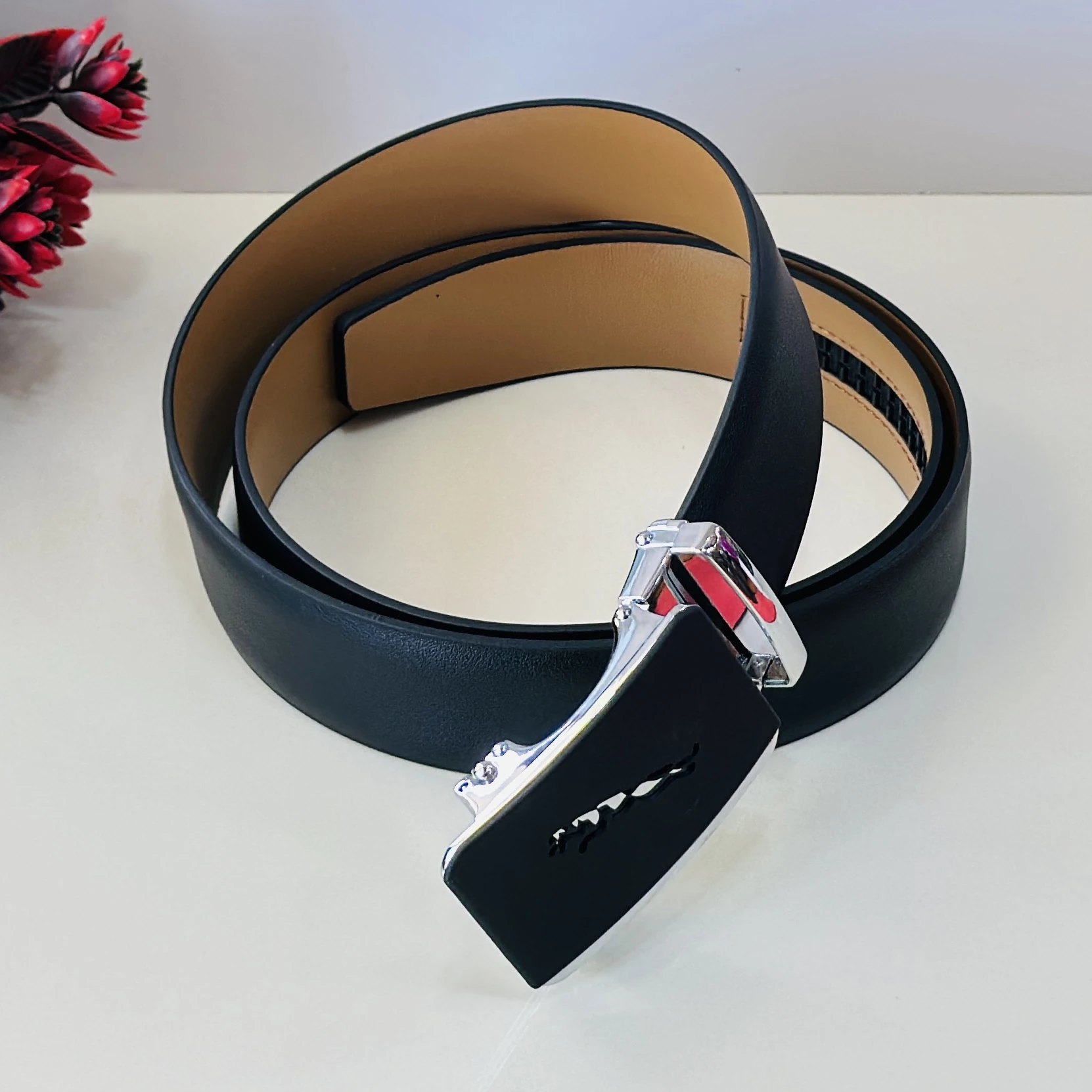 Men Black Casual Belts