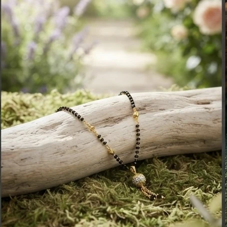 Gold plated mangalsutra