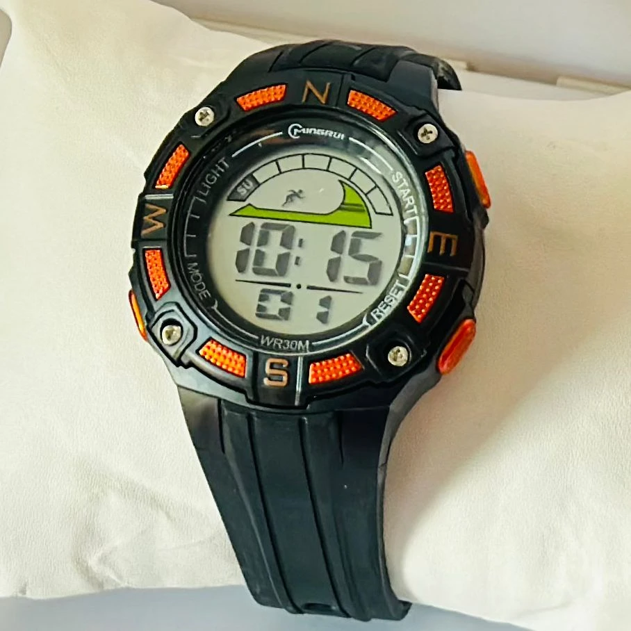 Mingrui or Vizion brand kids' digital sports watch.