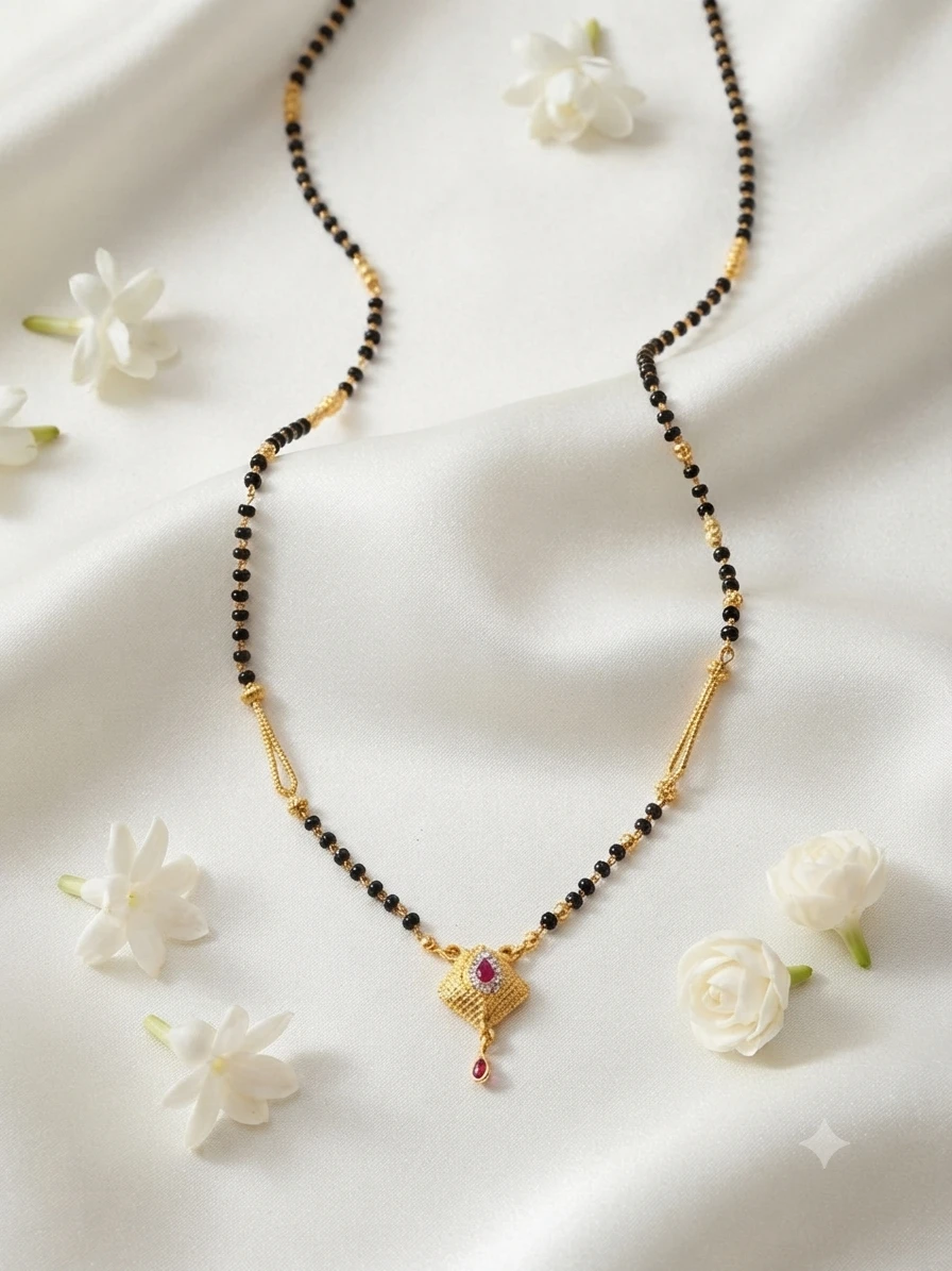 Jewellers gold-plated mangalsutra
