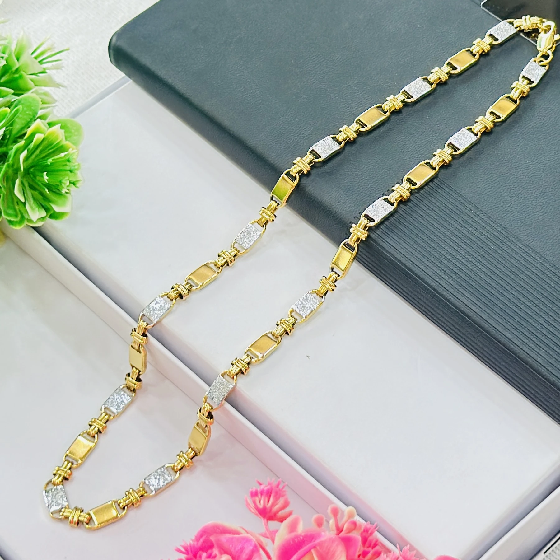 Dual tone "Great Imperial" link chain for men