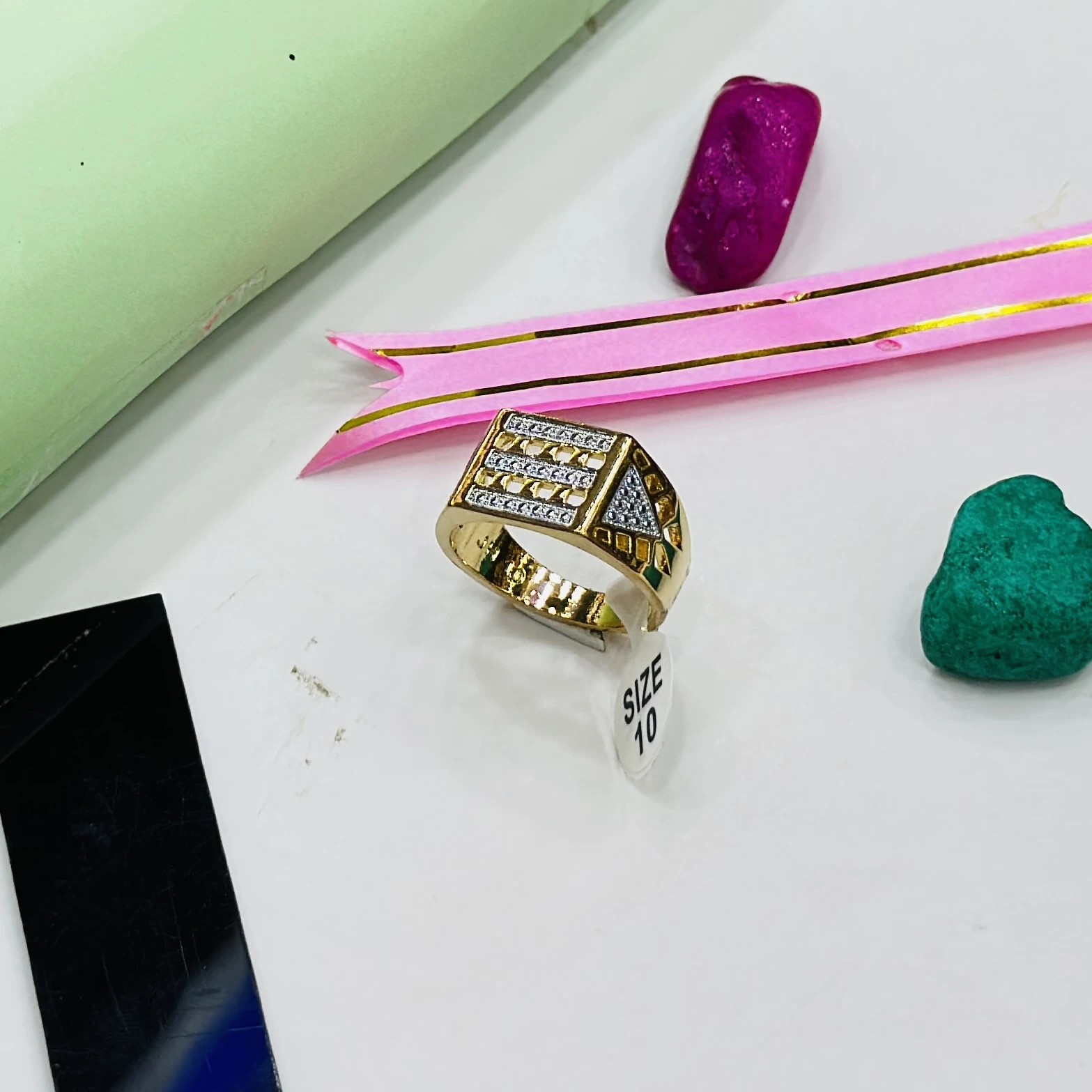 Gem Stone King 10K yellow gold ring