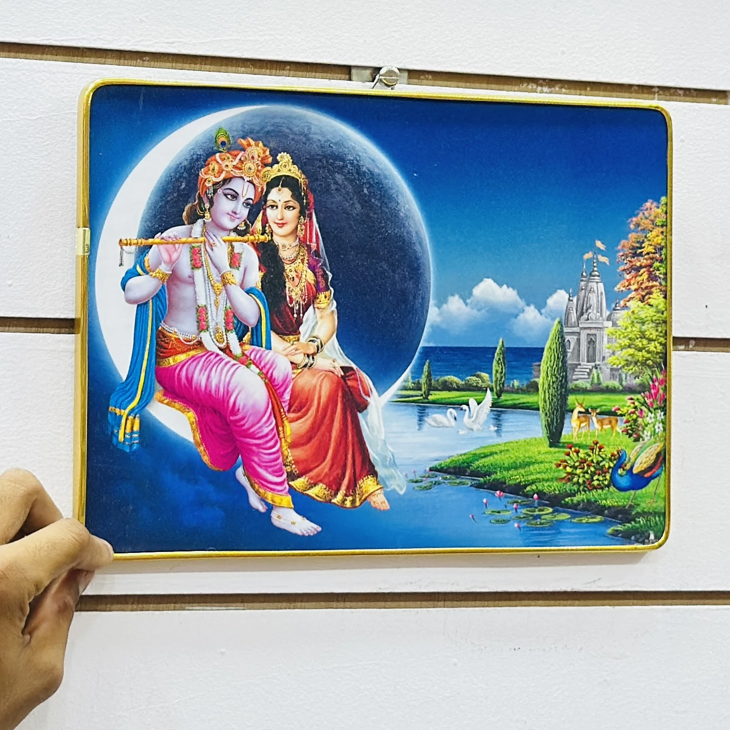 Radha Krishna wall painting…….54FBJE