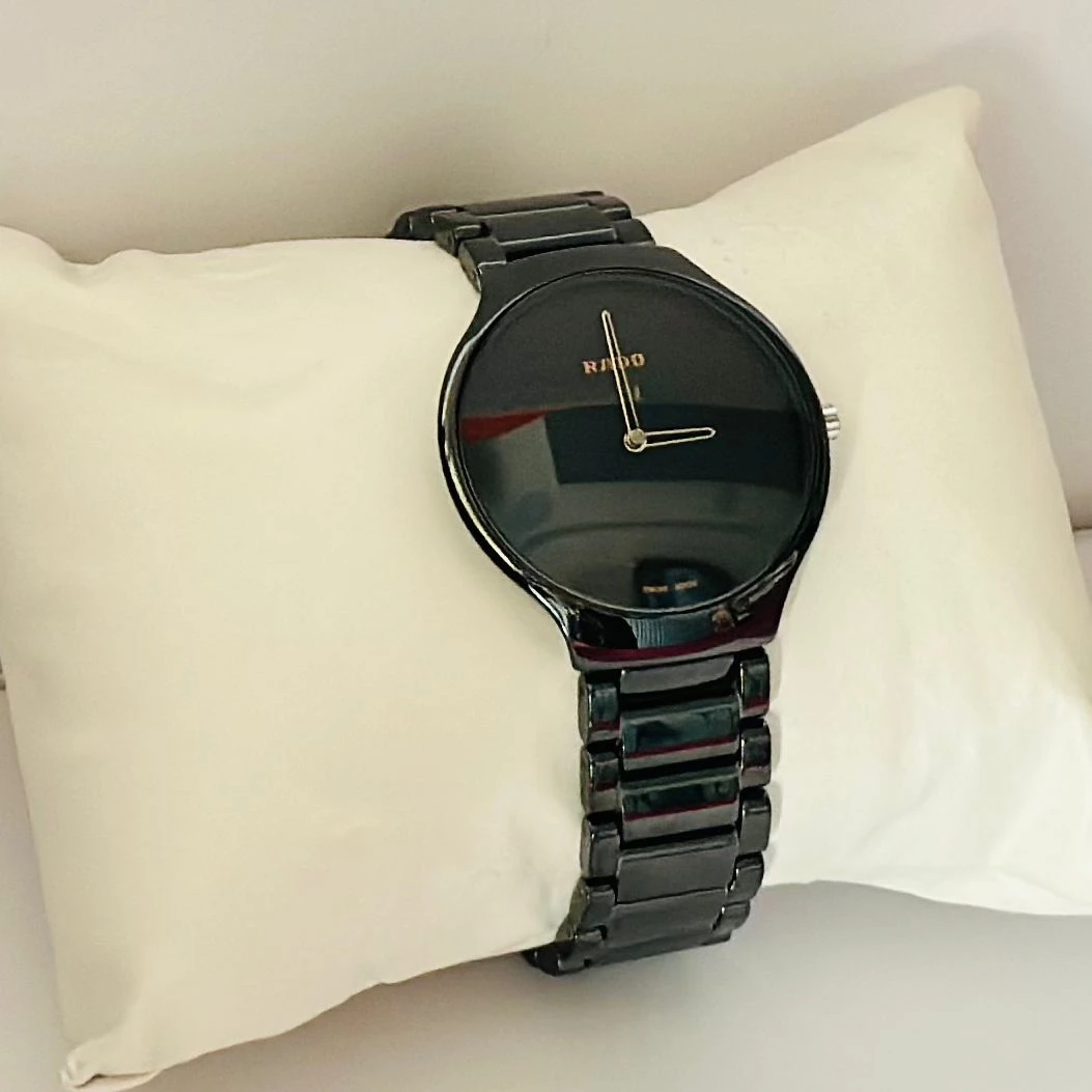 Rado Integral Jubilé black ceramic and diamond watch.