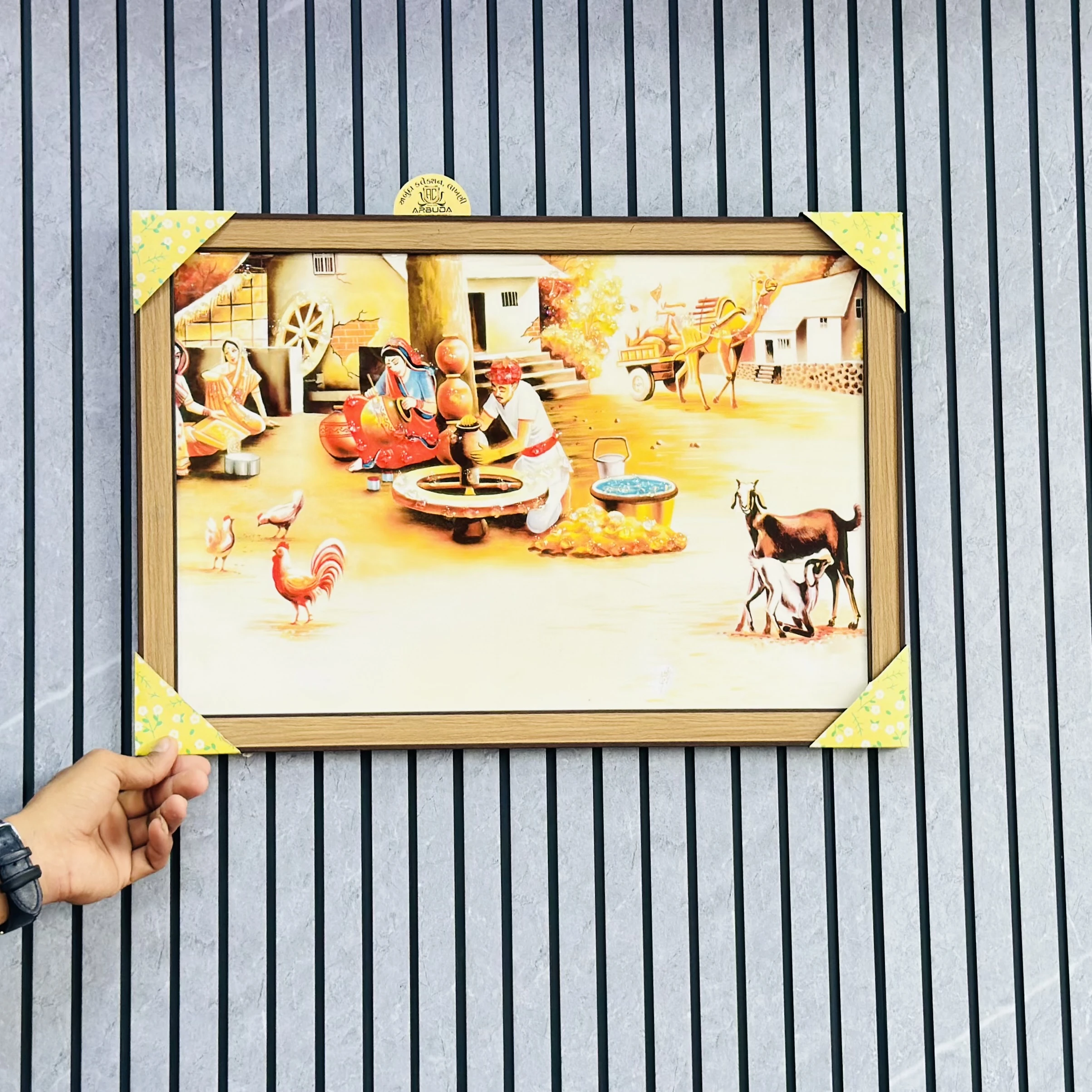 Rajasthani village scene(SKU-7GG4P1)
