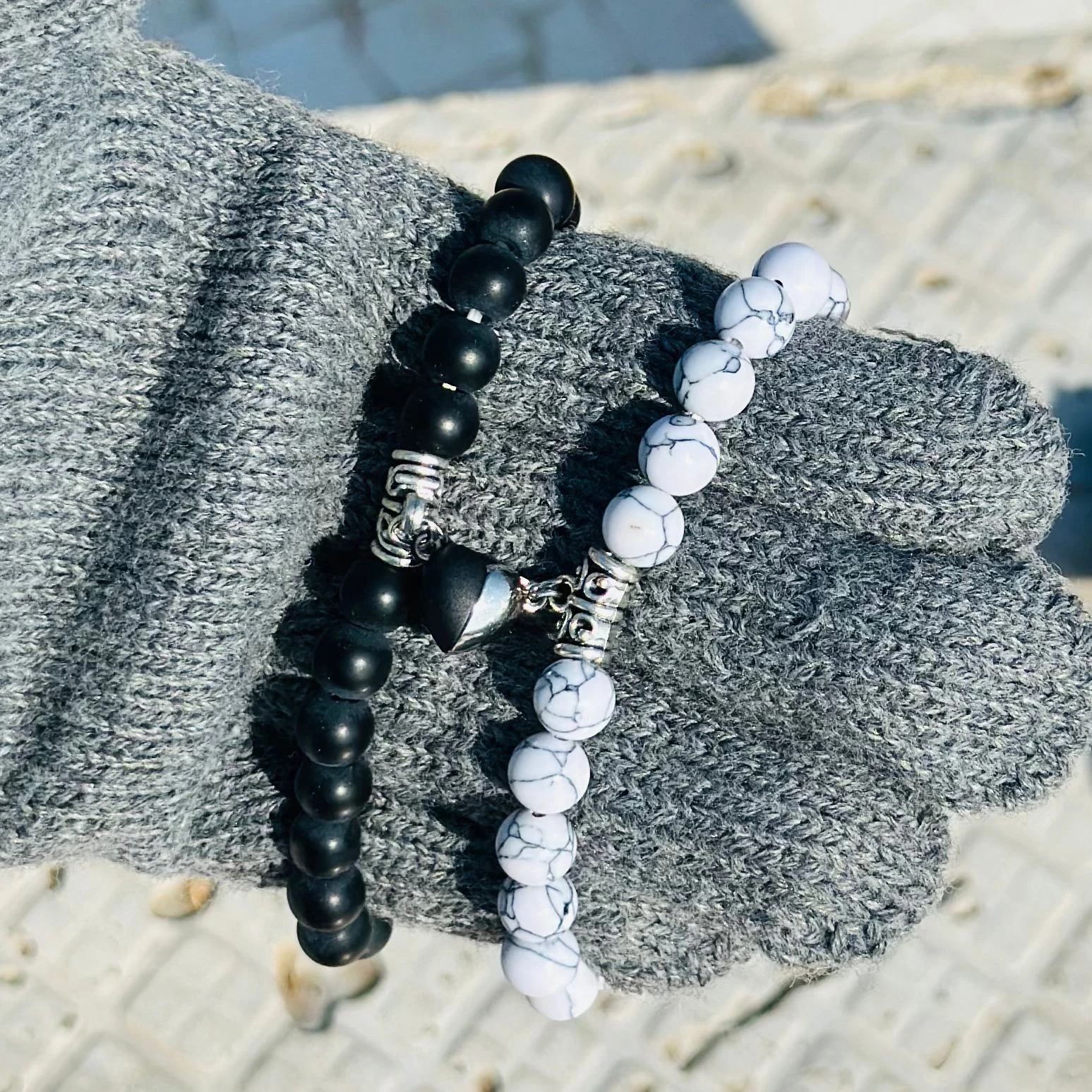 Magnetic Couples Bracelets 2 Pcs Matching