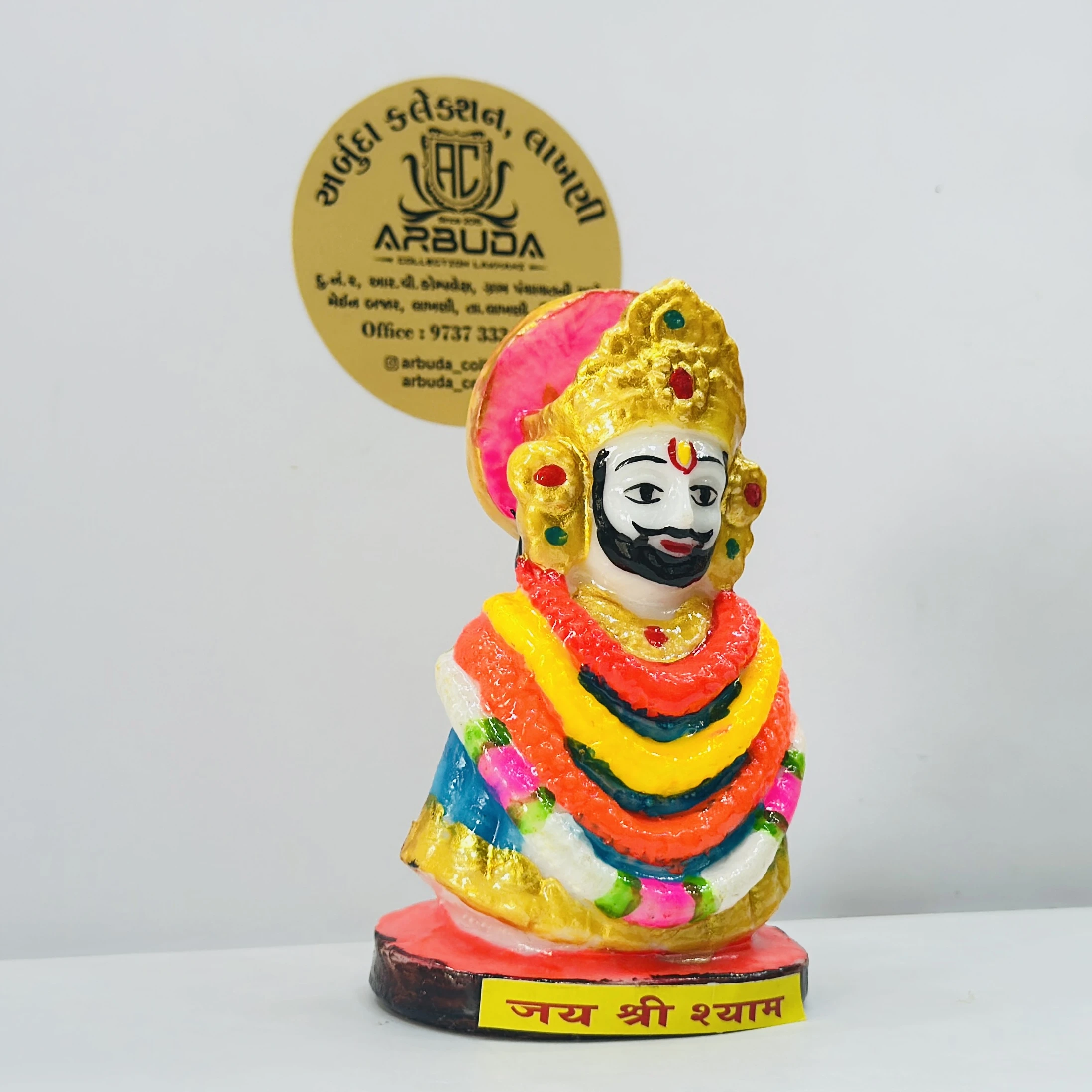 colorful Khatu Shyam Baba idol,