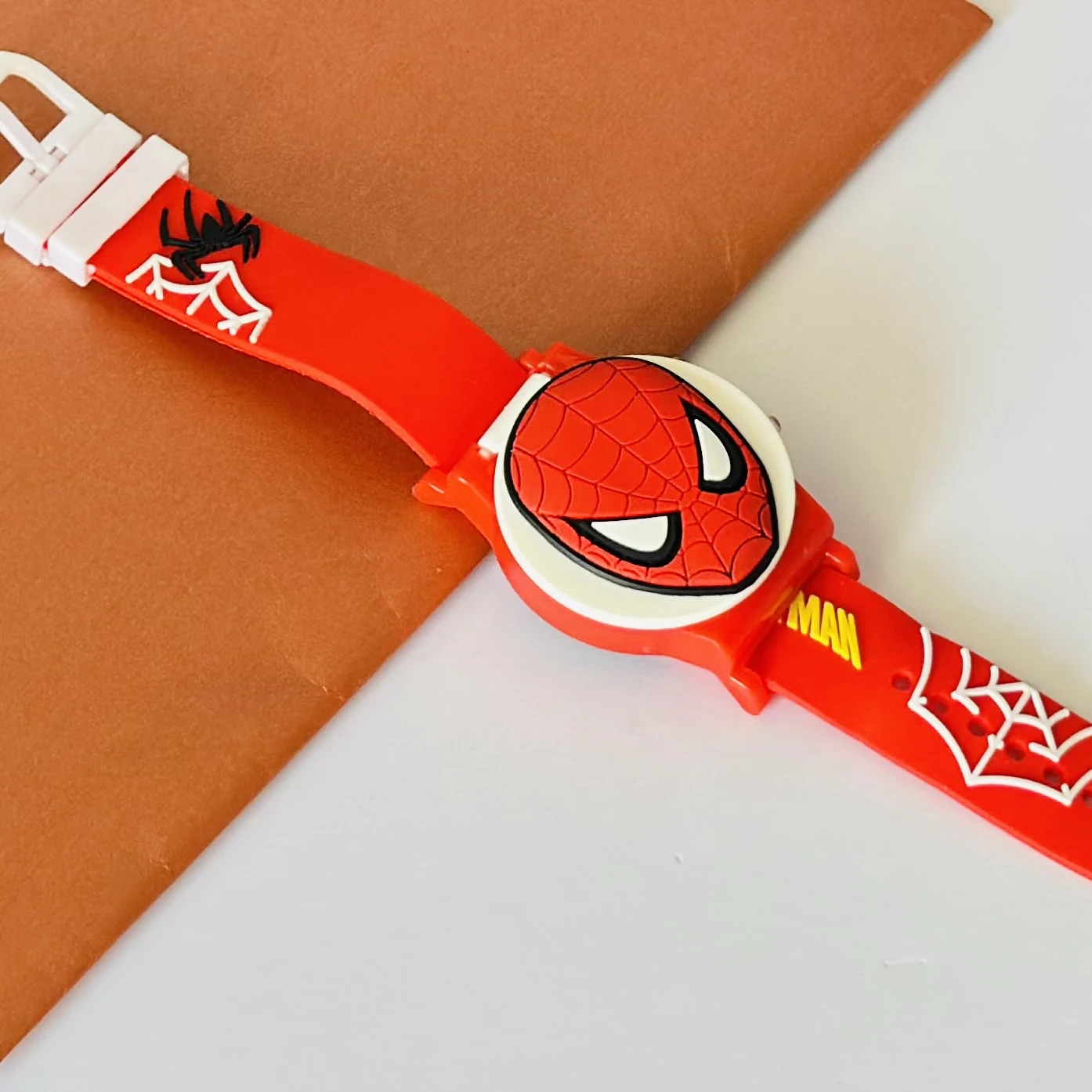 kids' digital Spiderman watch