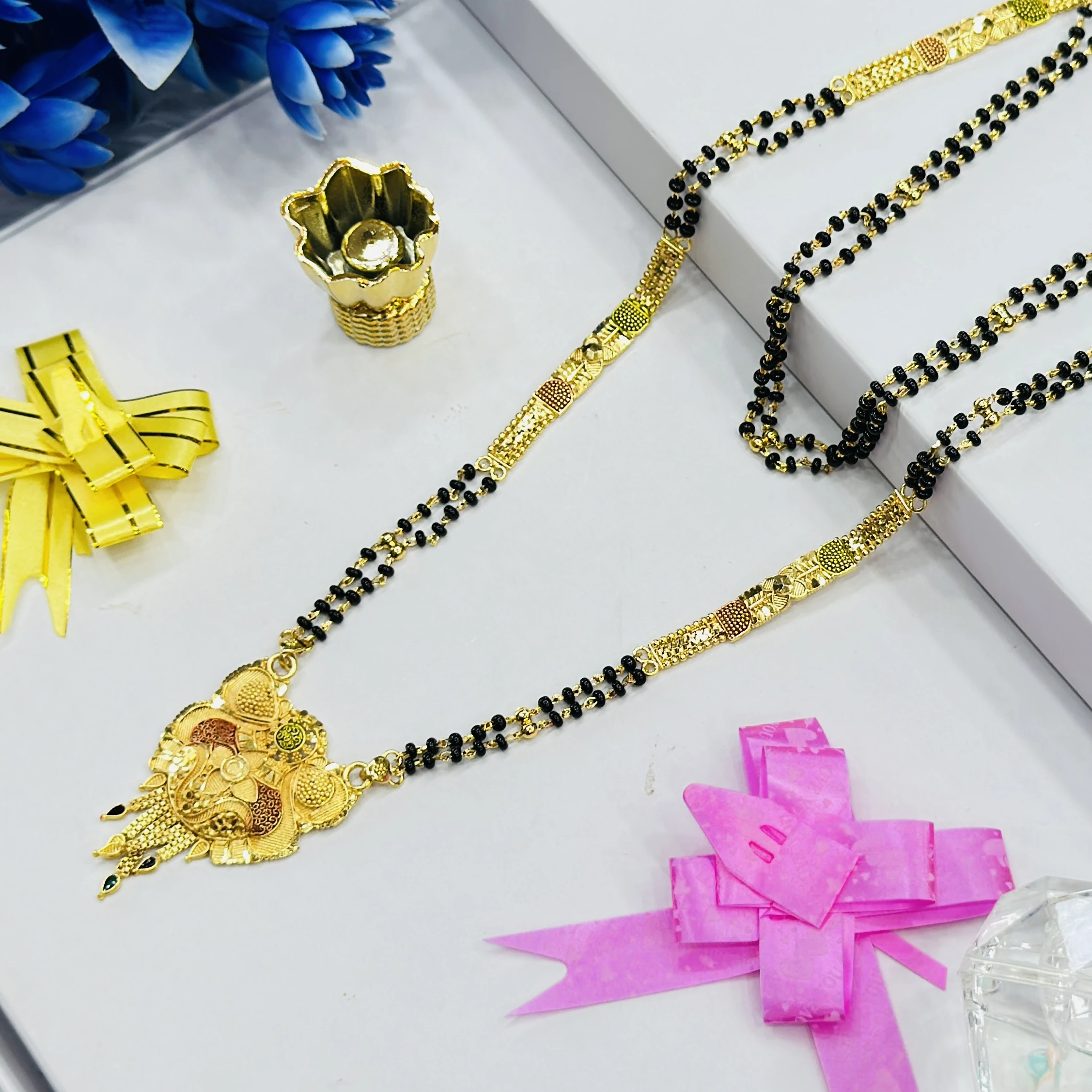 Gold plated alloy mangalsutra