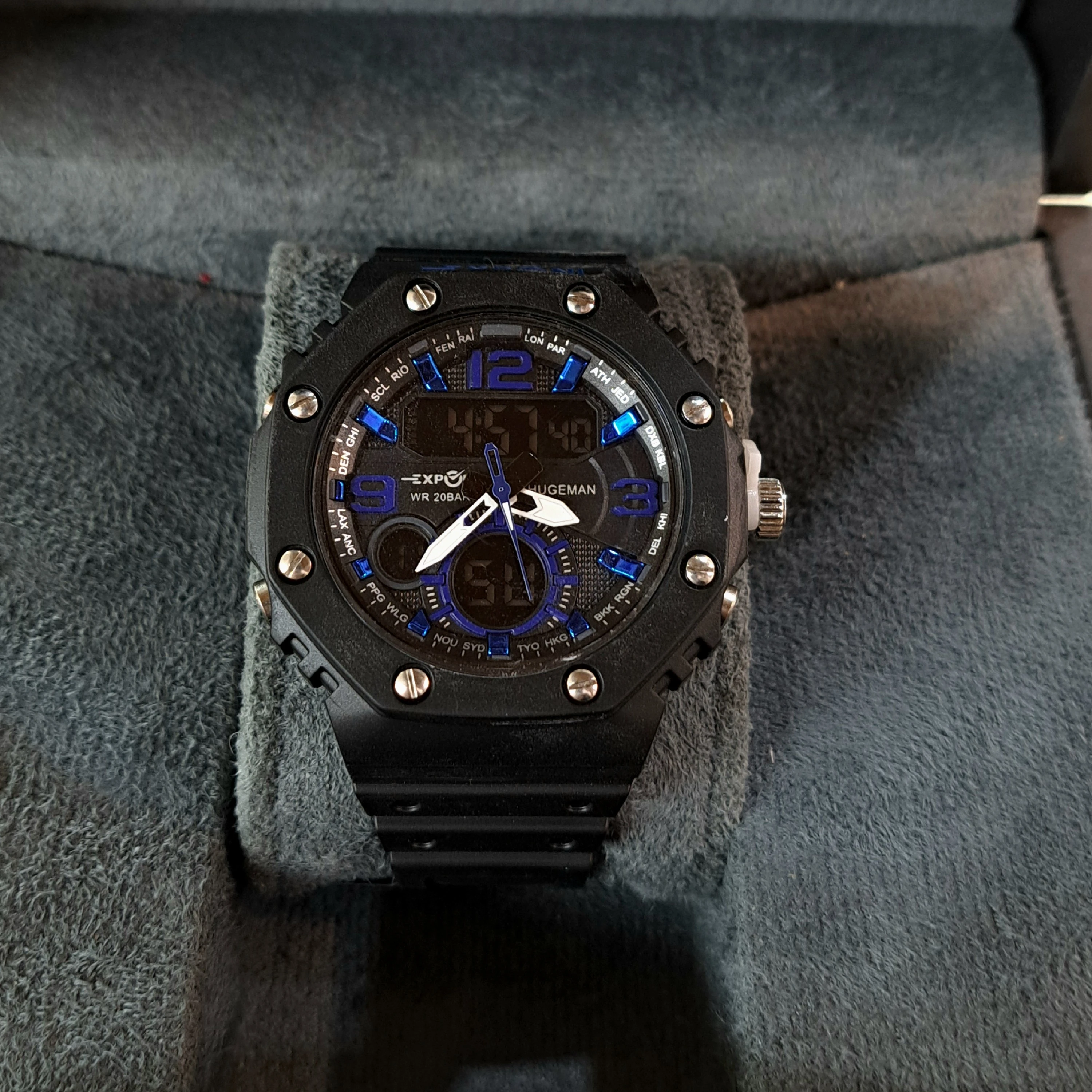 EXPONI 3303 men's analog-digital sports watch.
