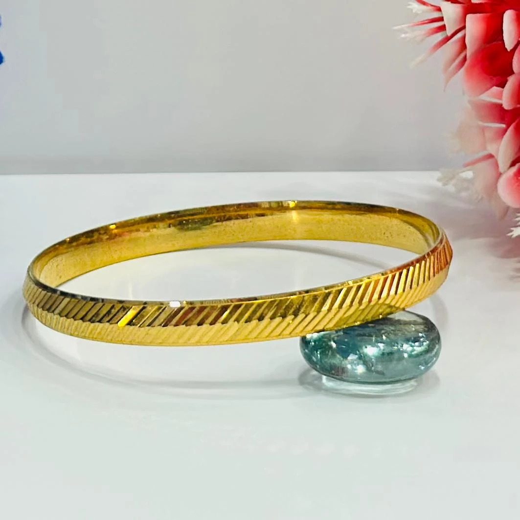 1 Gram Gold Plated Panther Kada for Men & Women