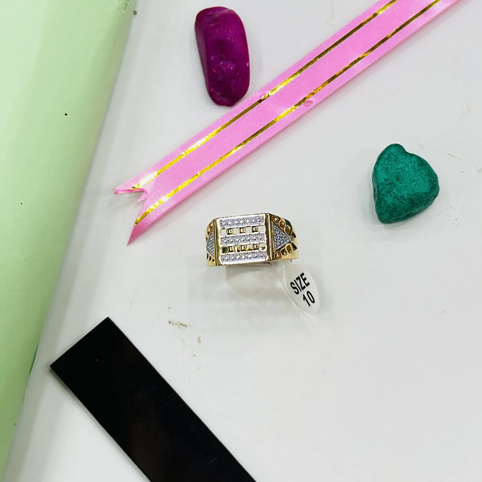 Gem Stone King 10K yellow gold ring