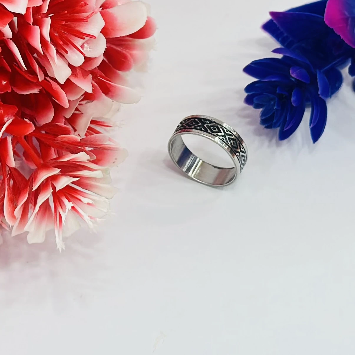 Shopping Dust black stripe ring for men