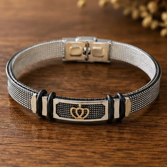 Men Style stainless steel mesh bracelet