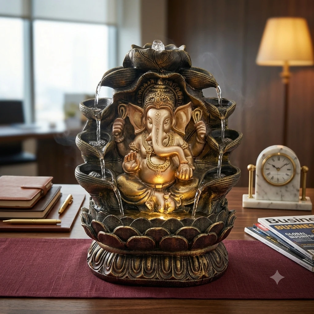 Ganesha tabletop water fountain