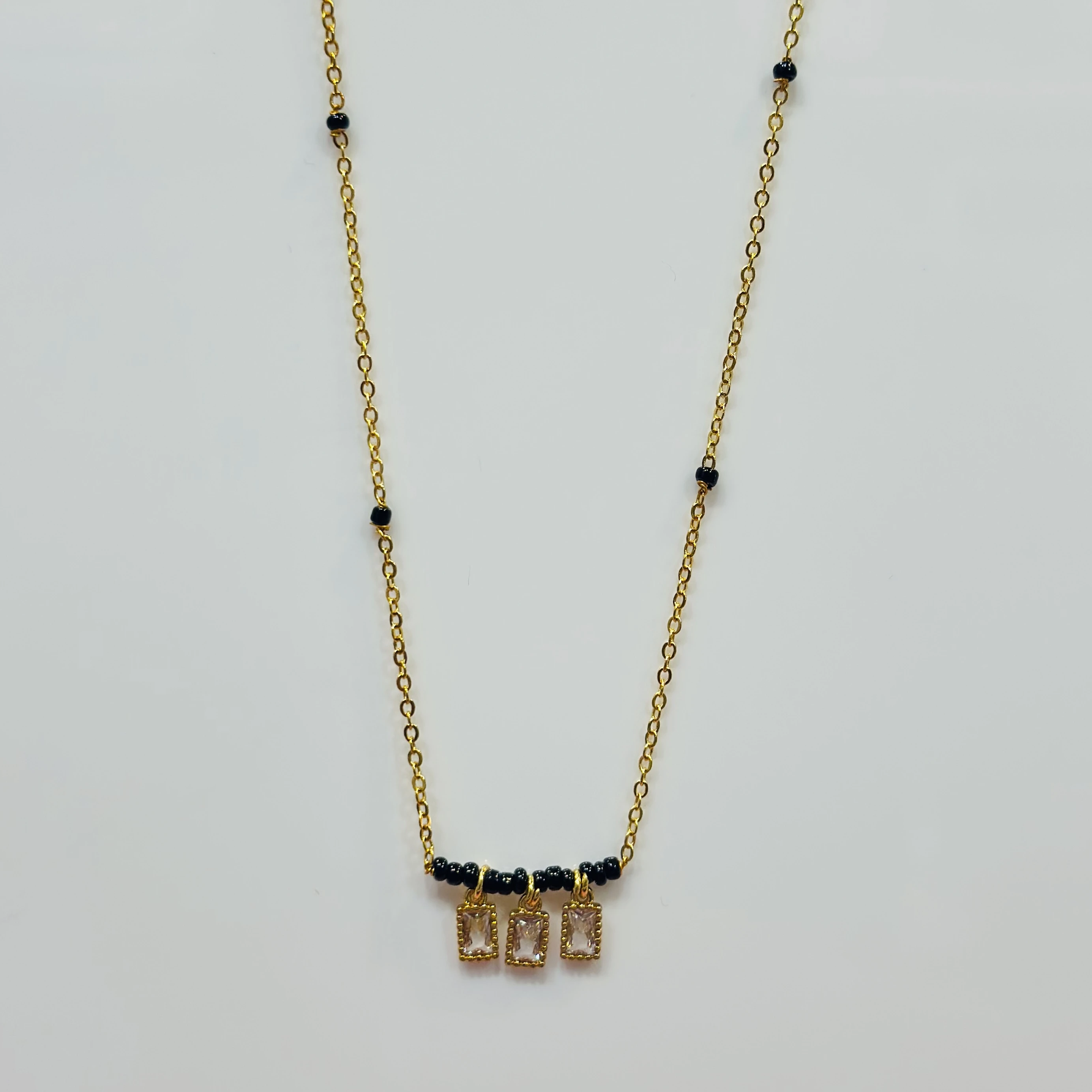 Gold plated mangalsutra