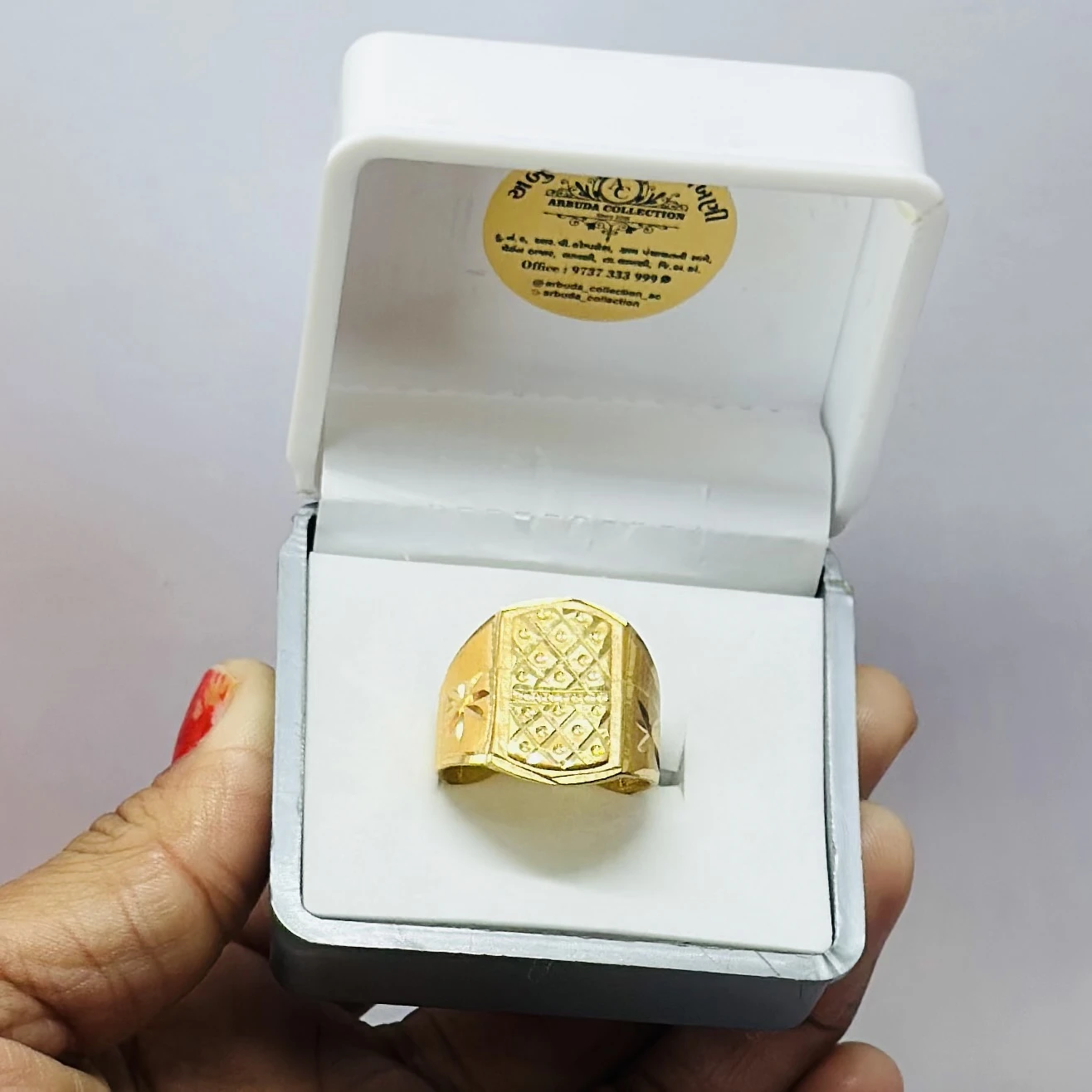 Gold ring for men